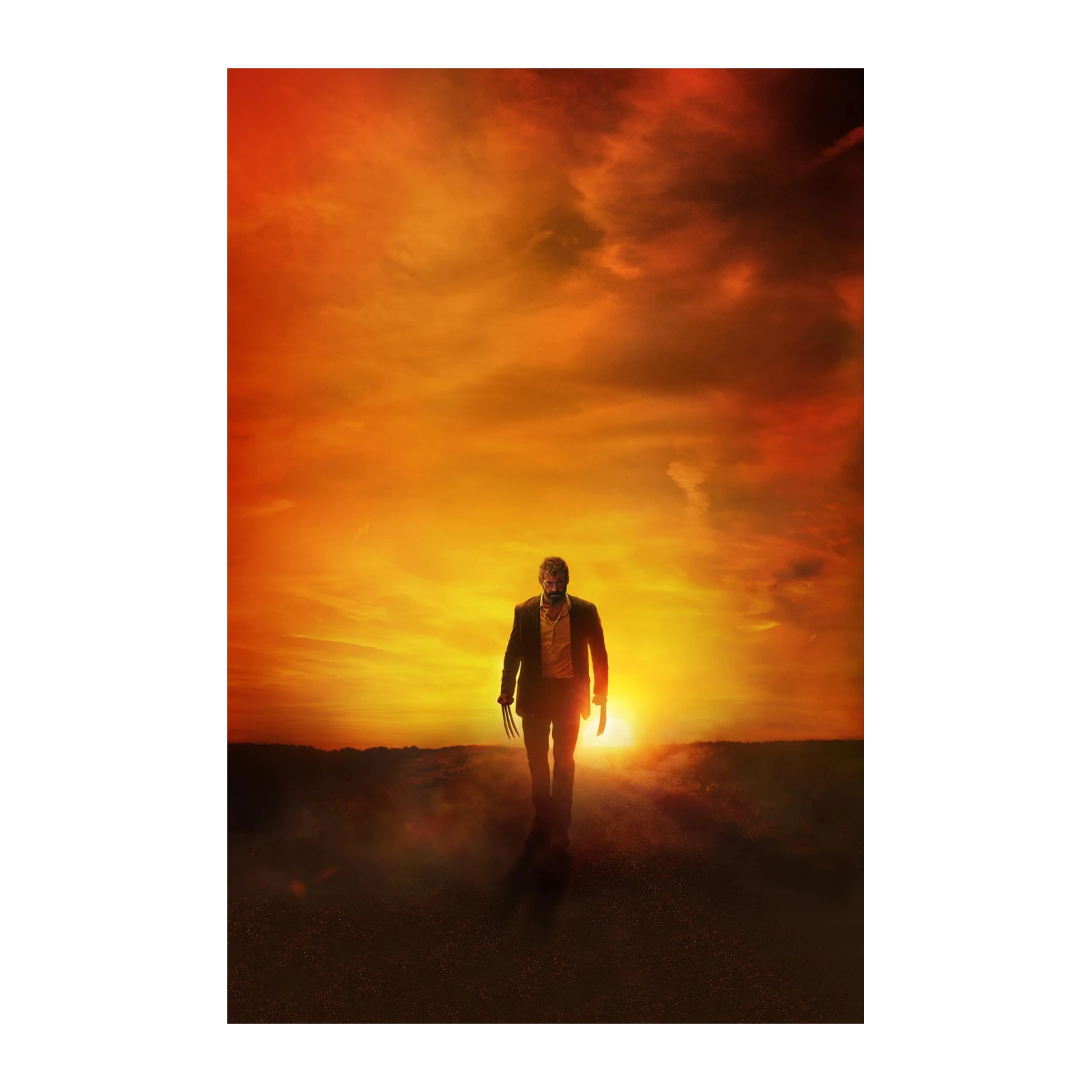 Lone Warrior Sunset Wall Art