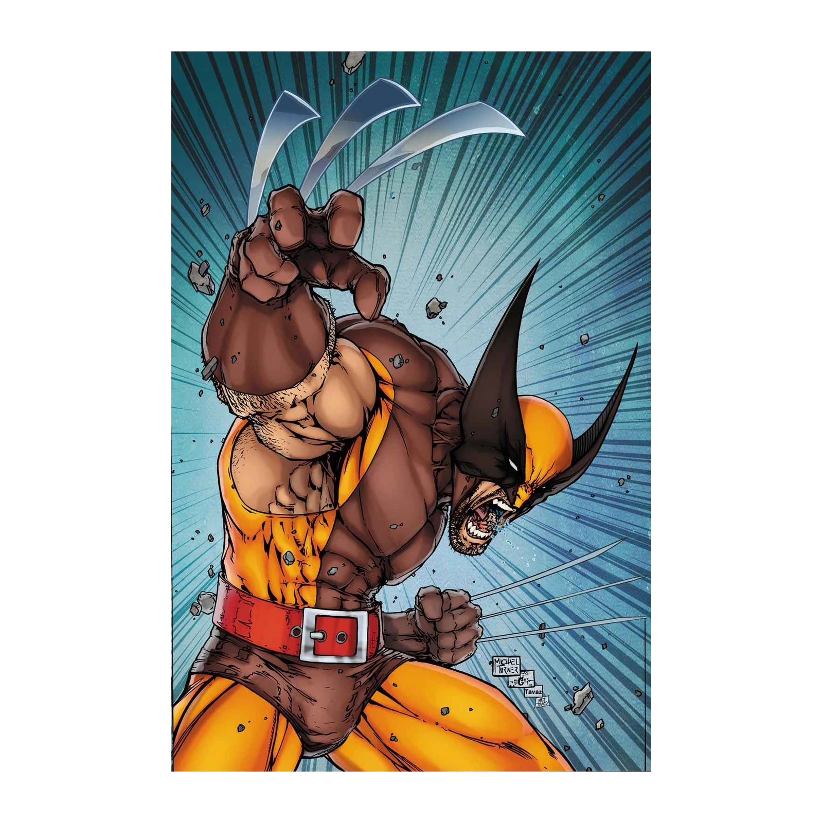 Unleash the Beast: Wolverine Action Wall Art