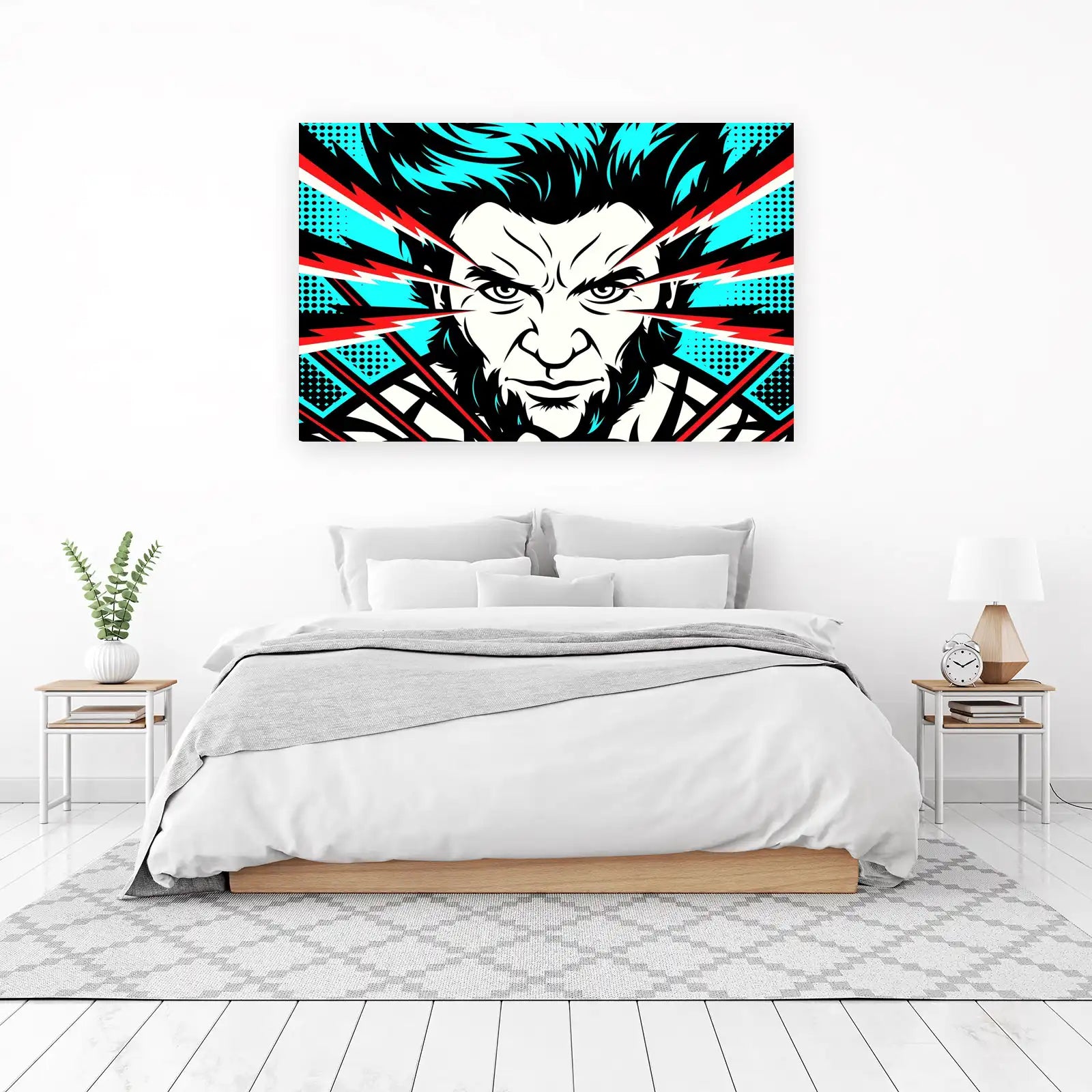 Wolverine Fierce Gaze Comic Wall Art