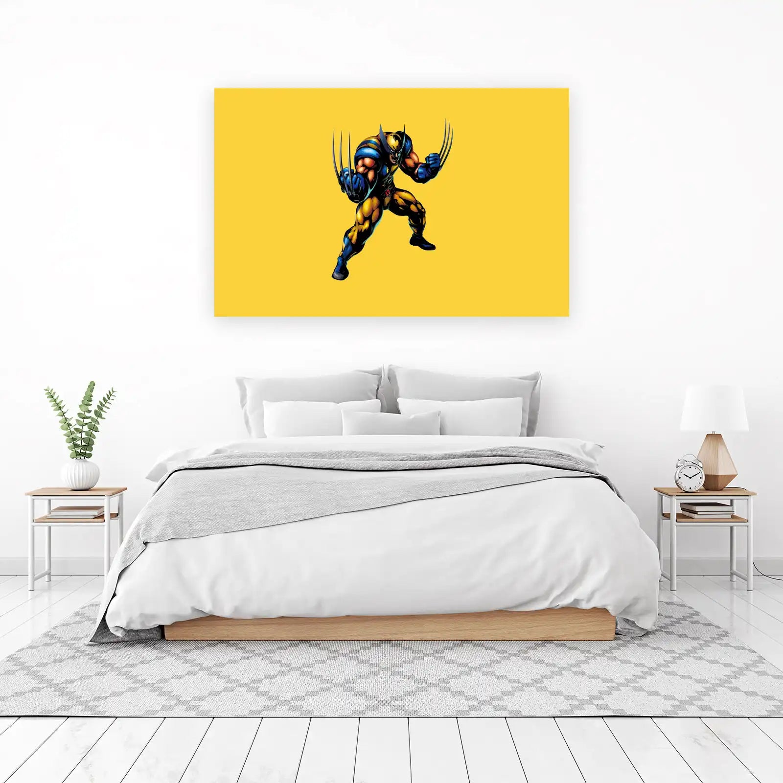 Dynamic Wolverine Attack Wall Art