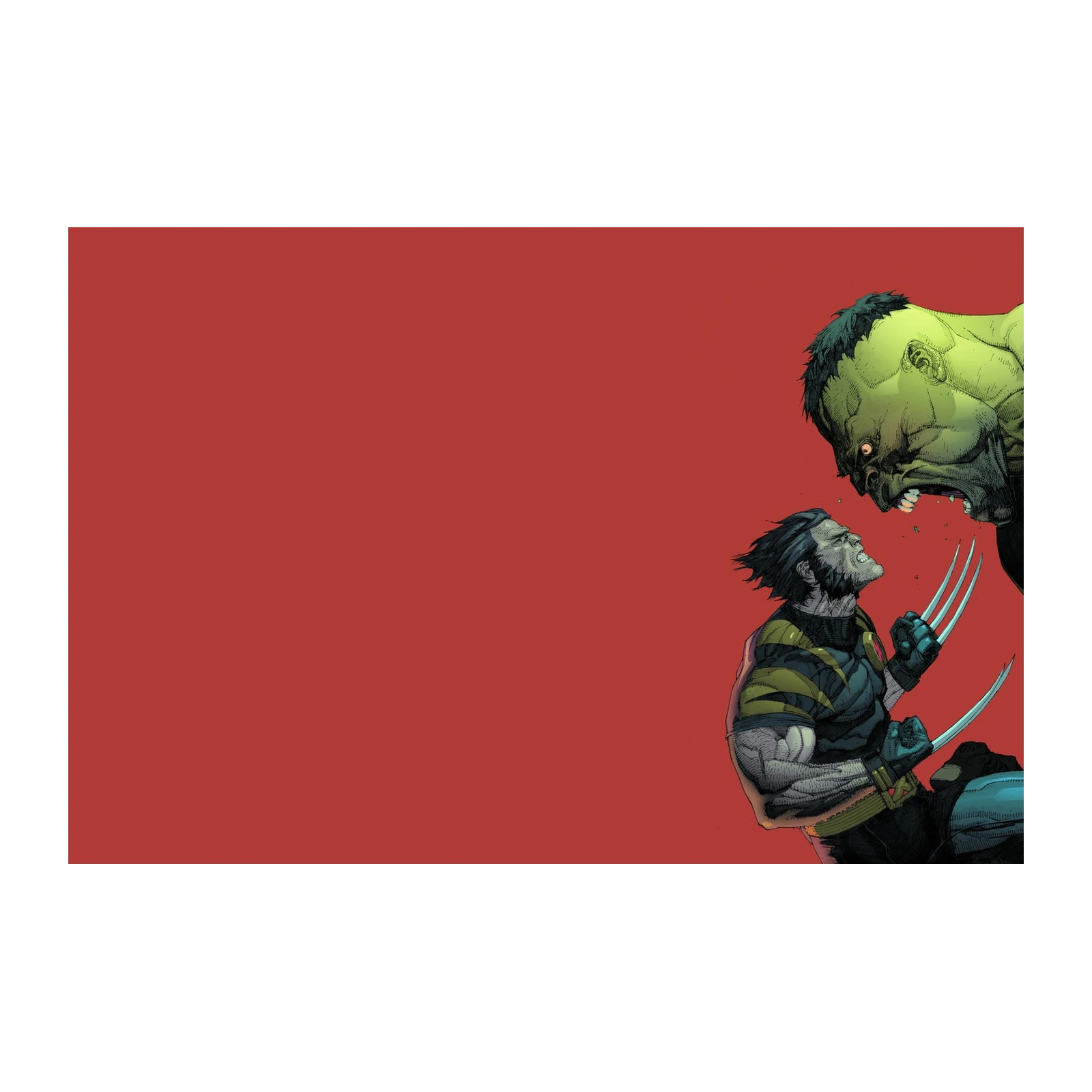 Hulk vs Wolverine Epic Clash Wall Art