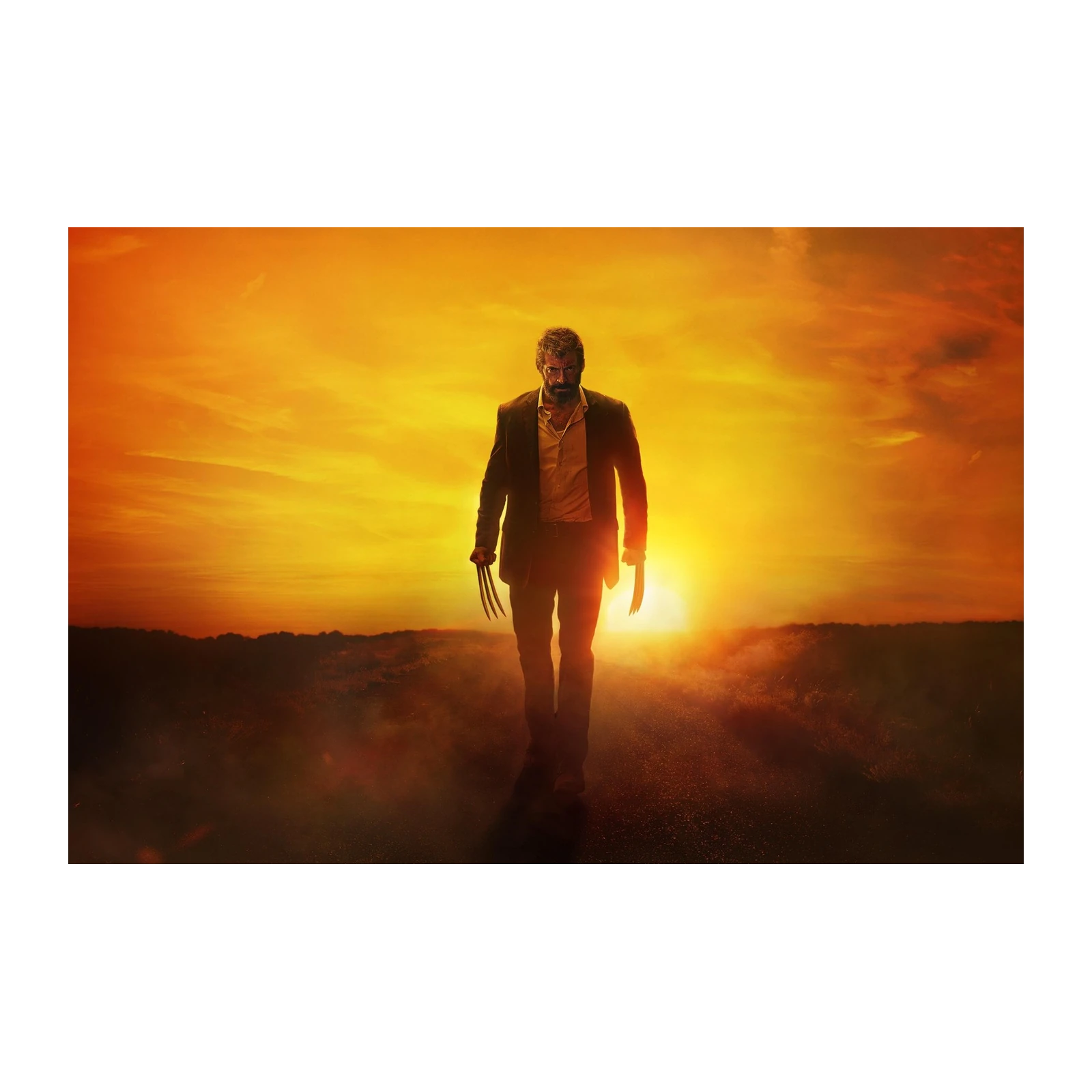 Epic Wolverine Sunset Wall Art