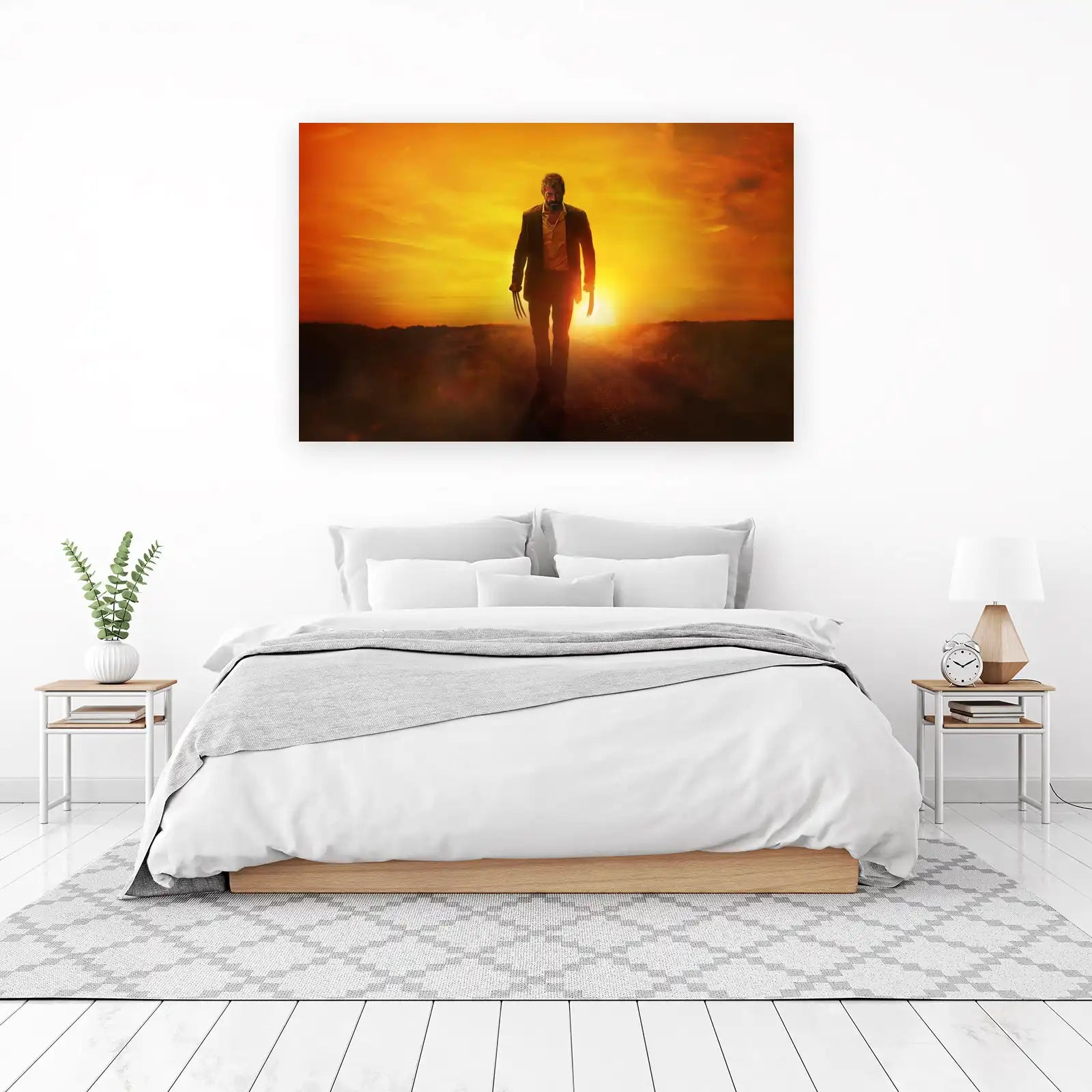 Epic Wolverine Sunset Wall Art