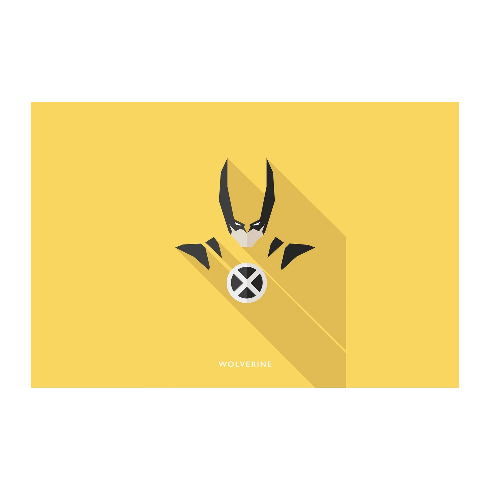 Wolverine Minimalist Comic Hero Wall Art