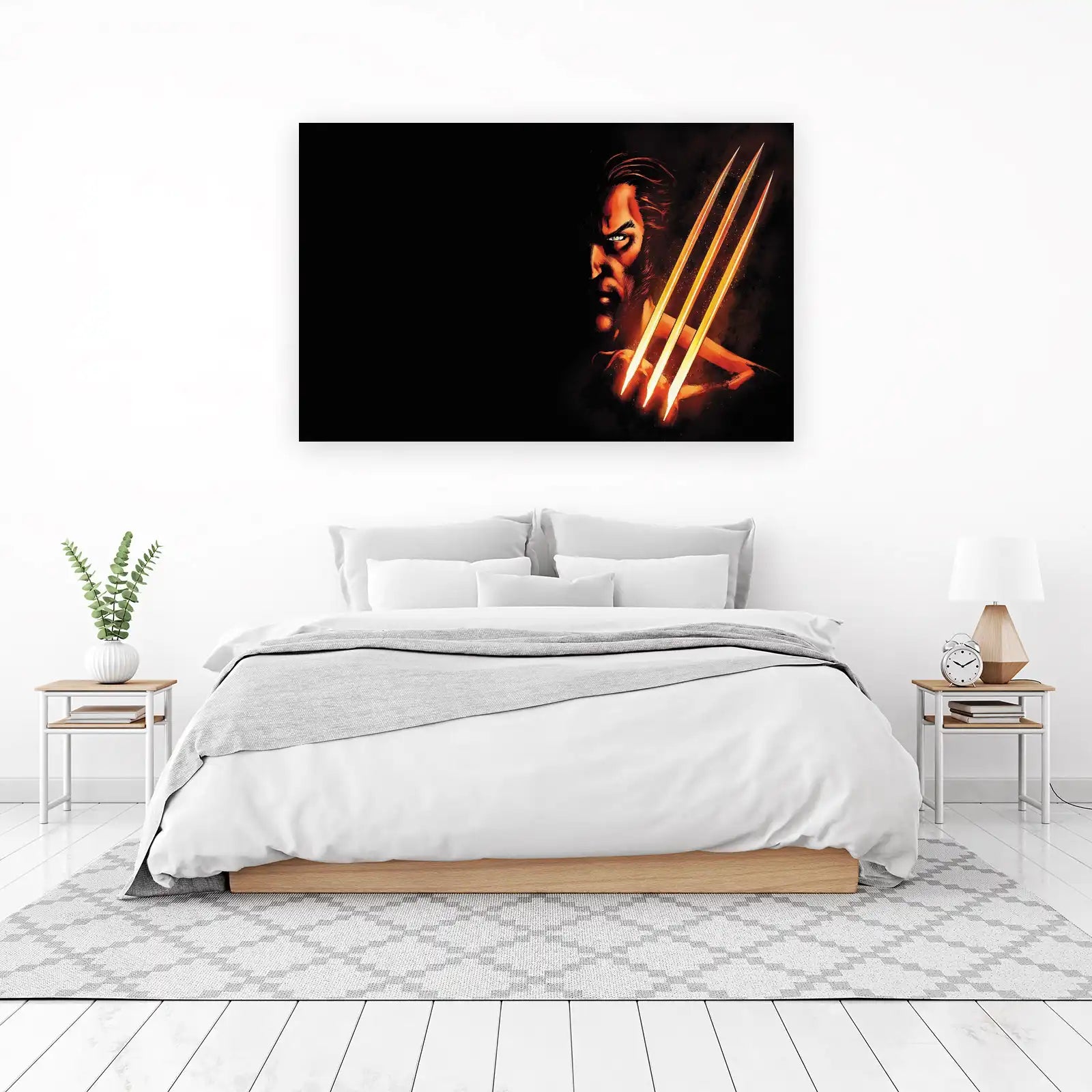 Wolverine Fierce Claws Comic Art Wall Art
