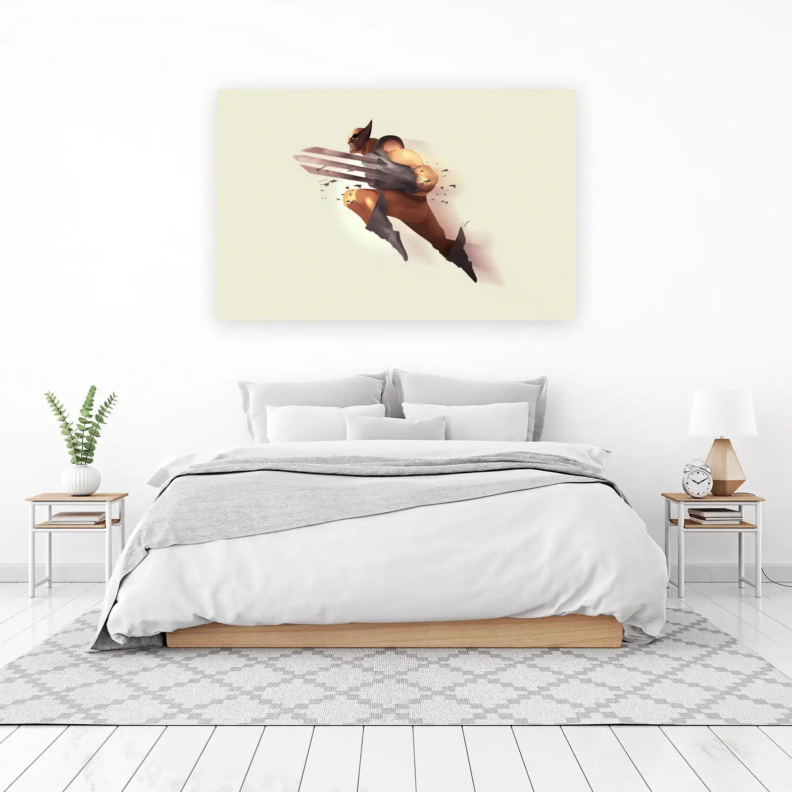 Dynamic Wolverine Action Wall Art