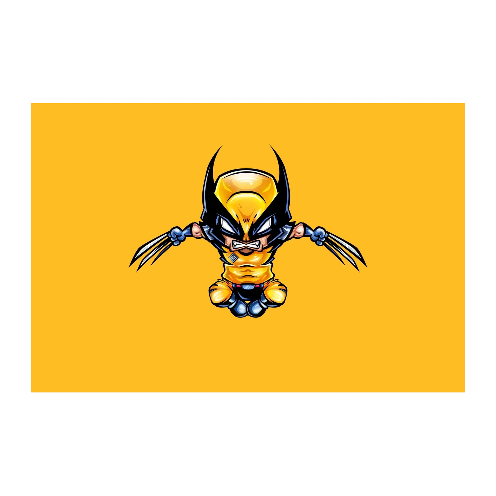 Chibi Wolverine Action Hero Wall Art