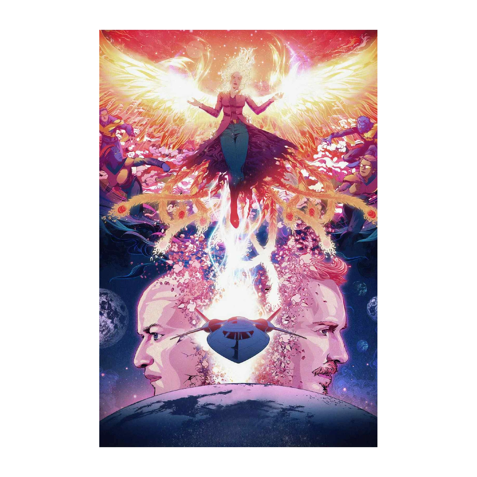Cosmic Phoenix Saga Wall Art