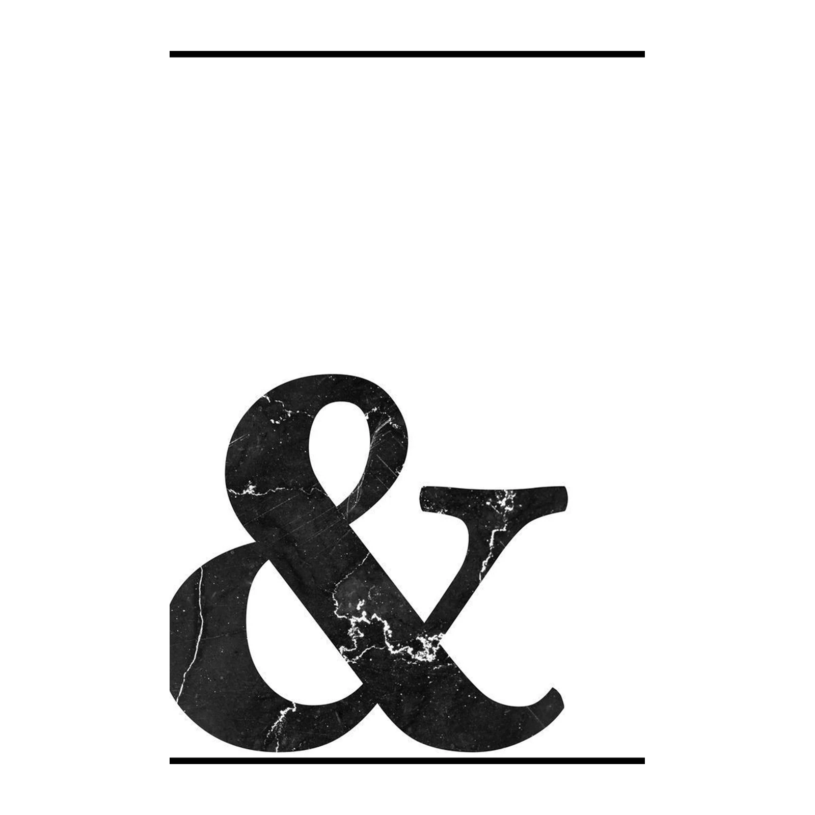 Chic Marble Ampersand Wall Art Wall Art