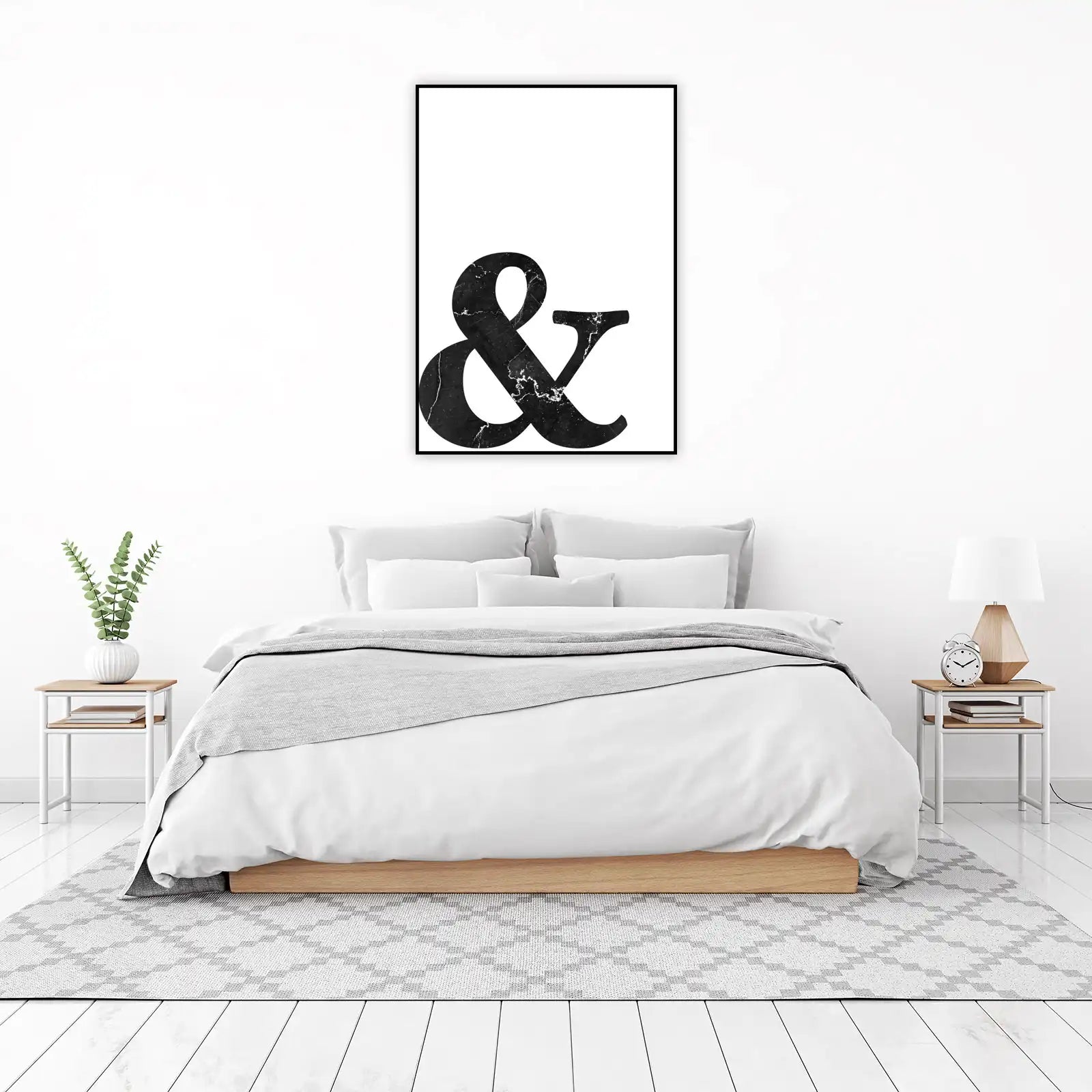 Chic Marble Ampersand Wall Art Wall Art