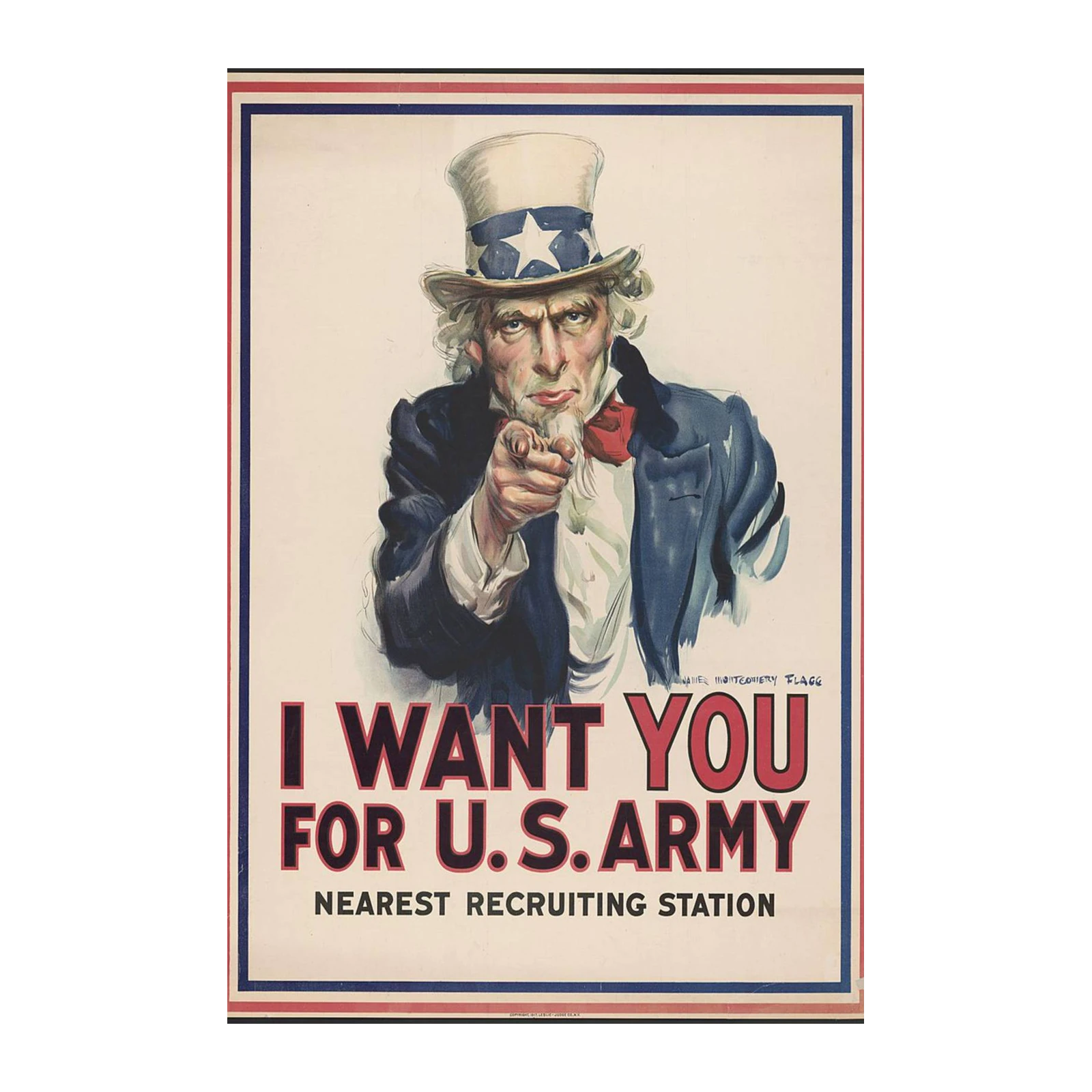 Uncle Sam I Want You US Army Wall Art
