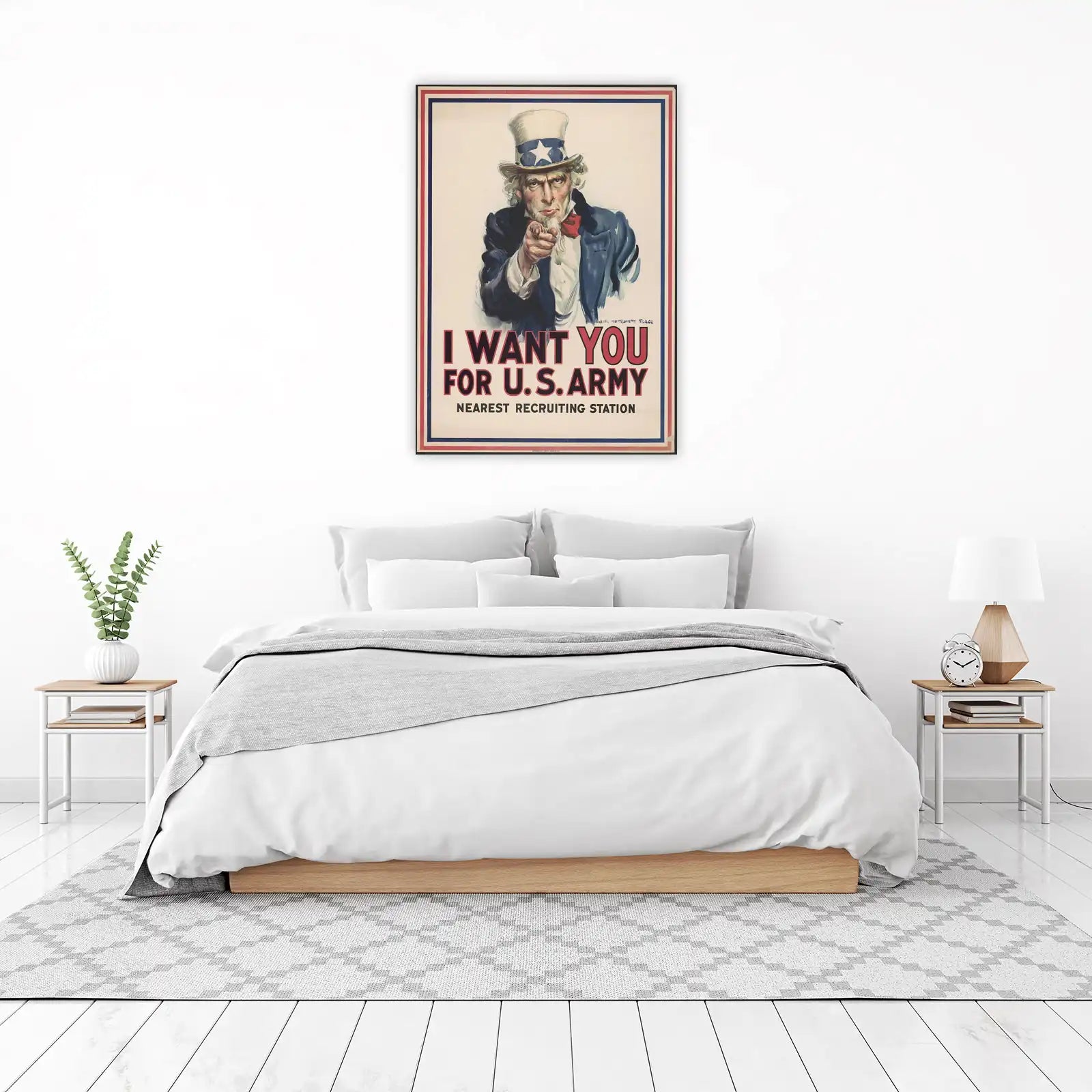 Uncle Sam I Want You US Army Wall Art