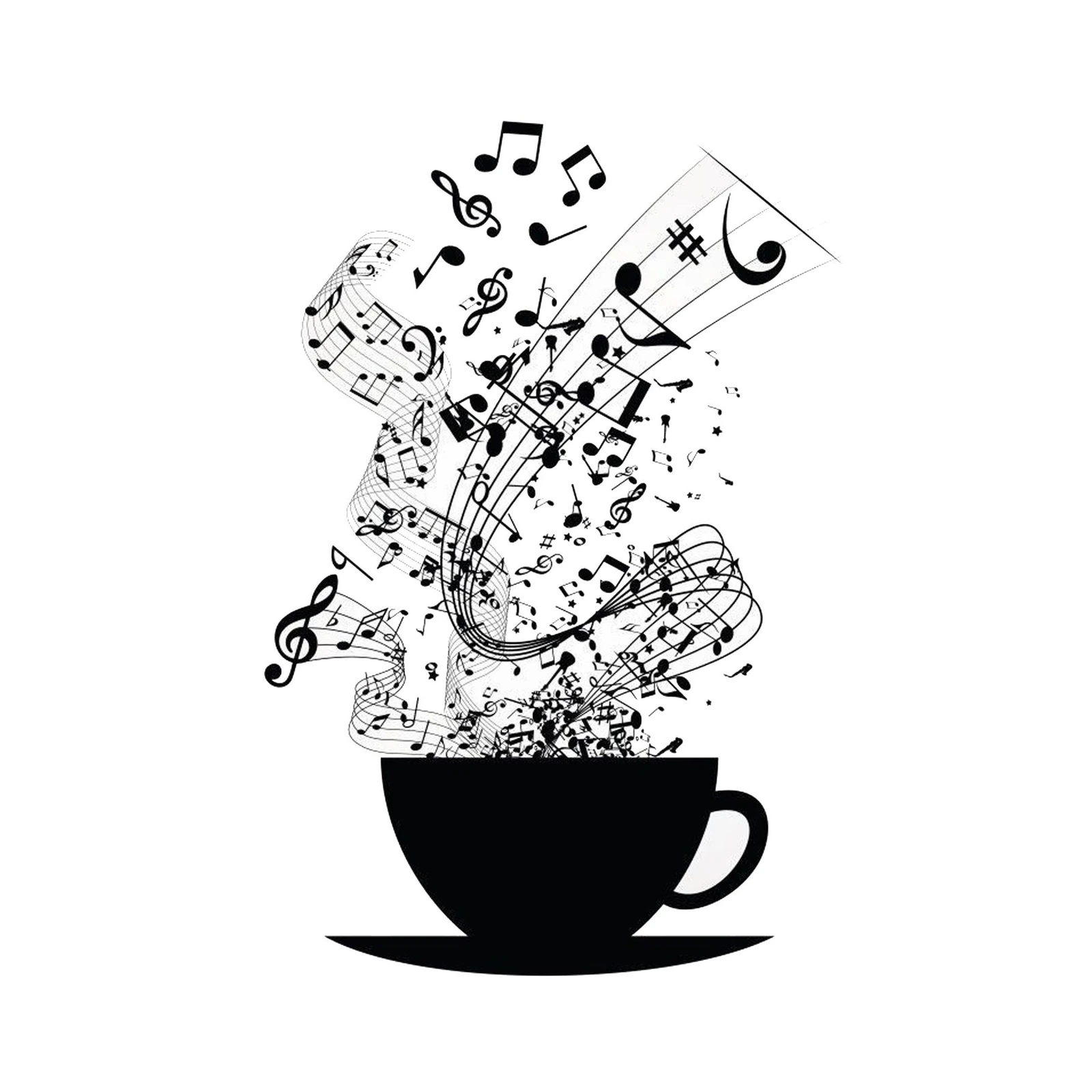 Melody Brew Coffee Cup Wall Art