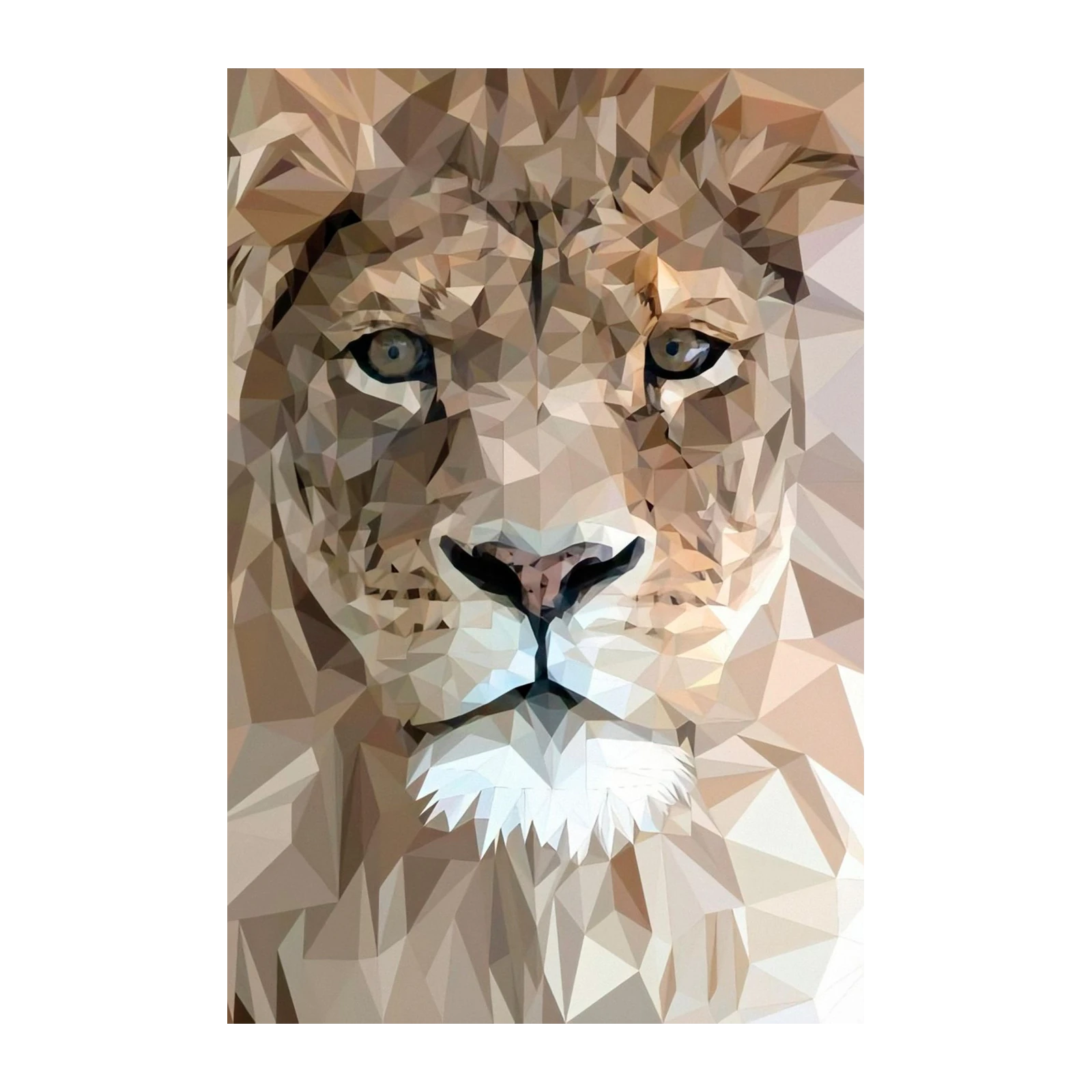 Geometric Lion Roar Wall Art Wall Art