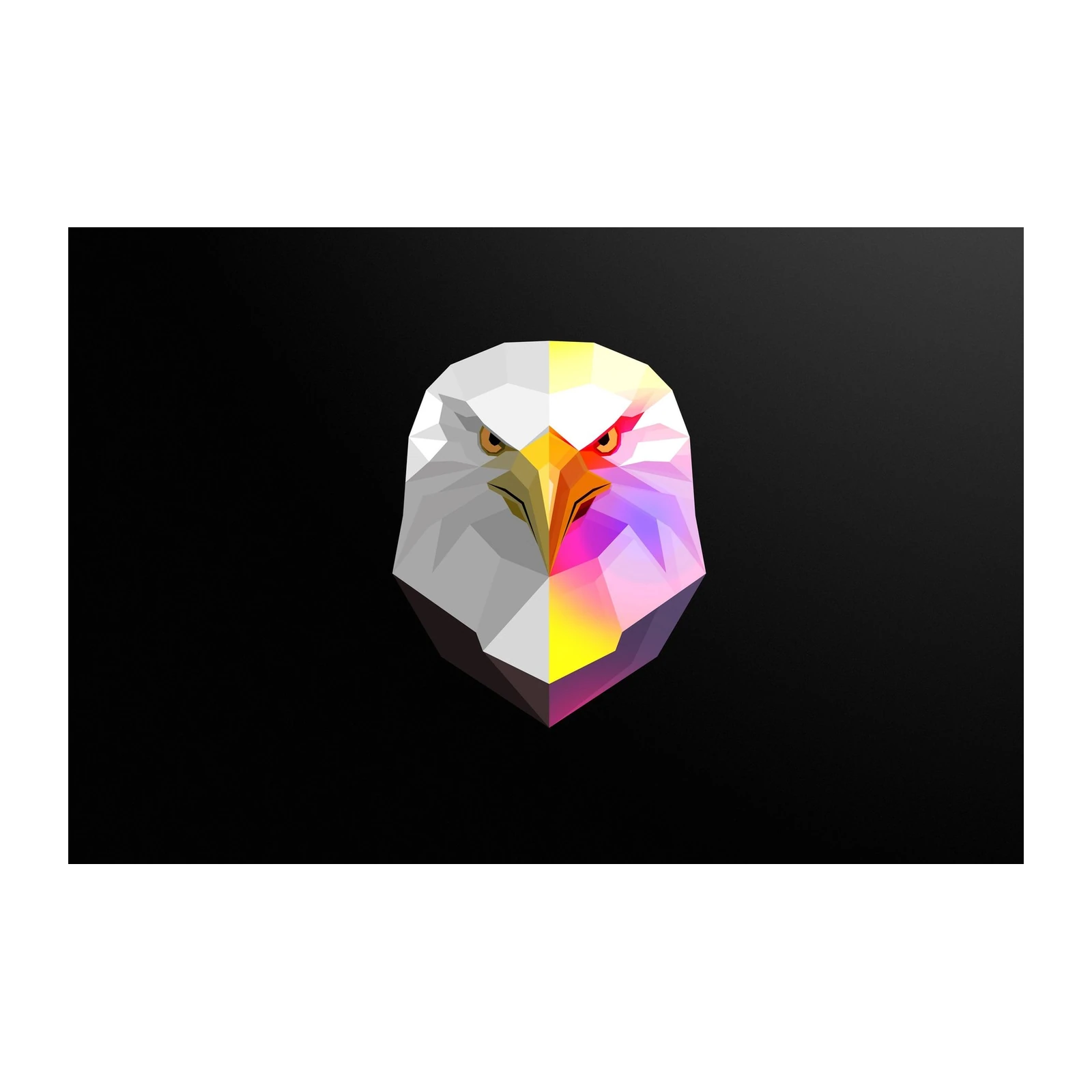 Geometric Eagle Prism Modern Art Wall Art