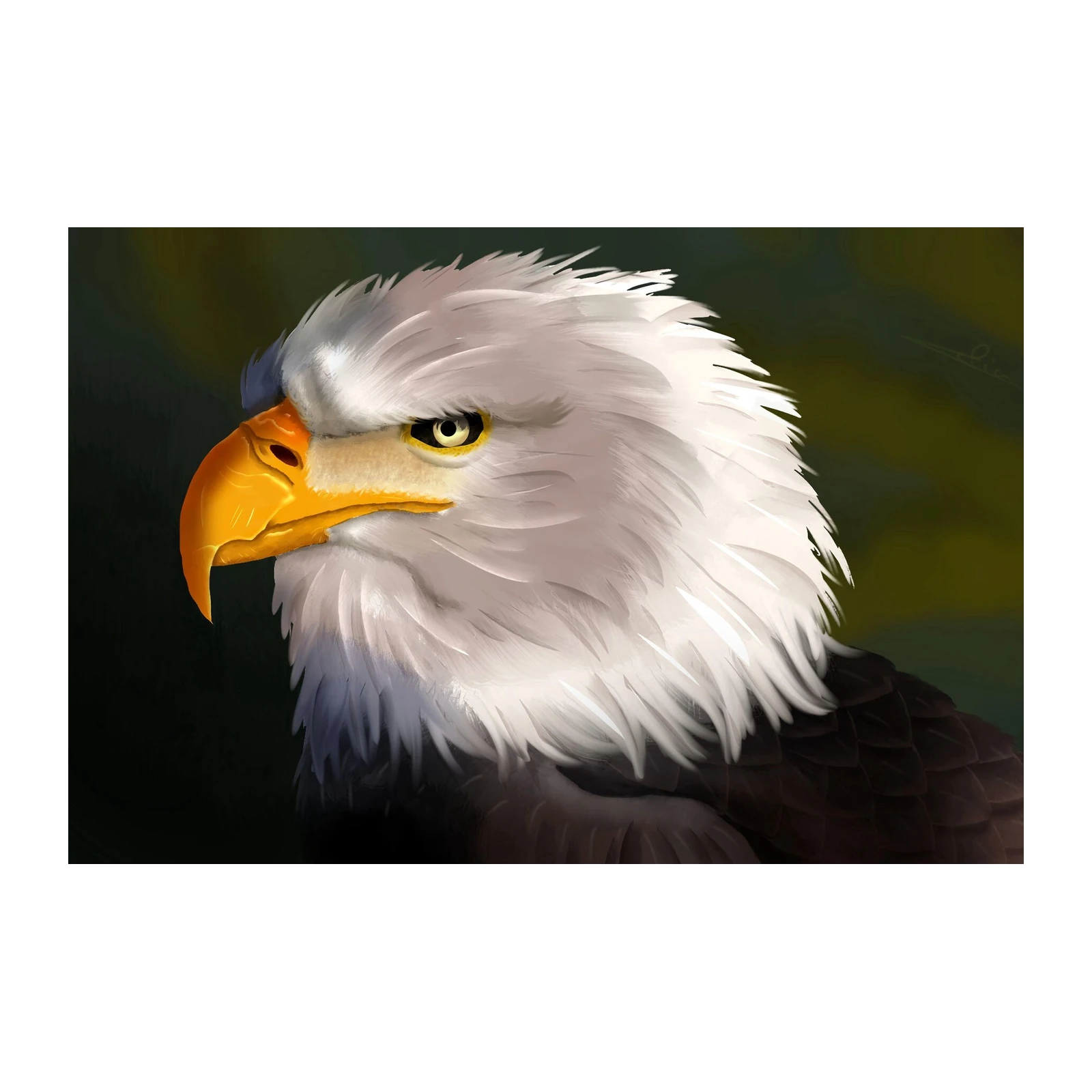 Majestic Eagle Portrait Wall Art