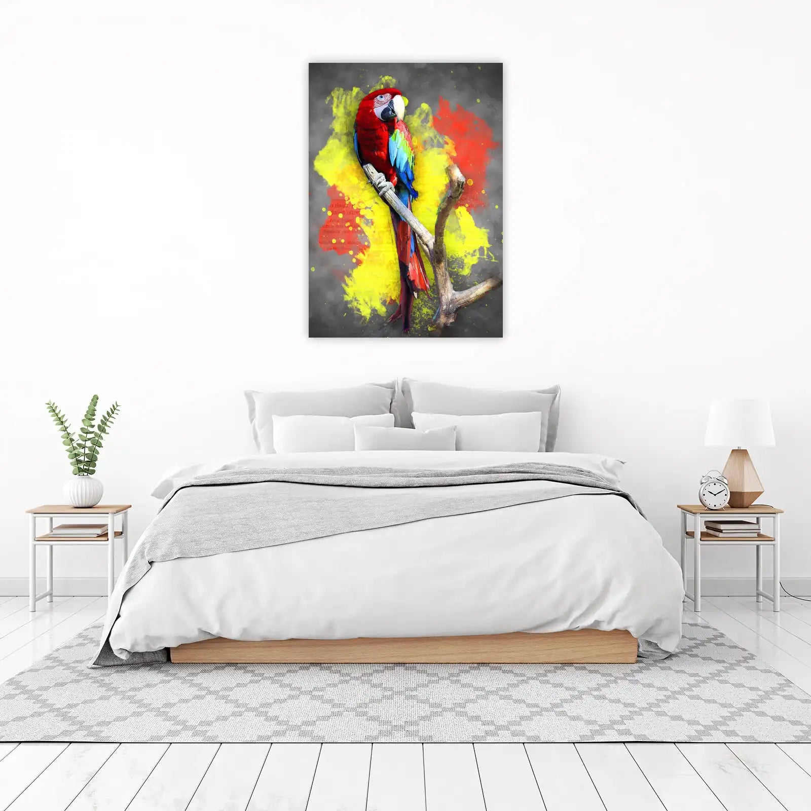 Vibrant Macaw Tropical Bird Wall Art Wall Art