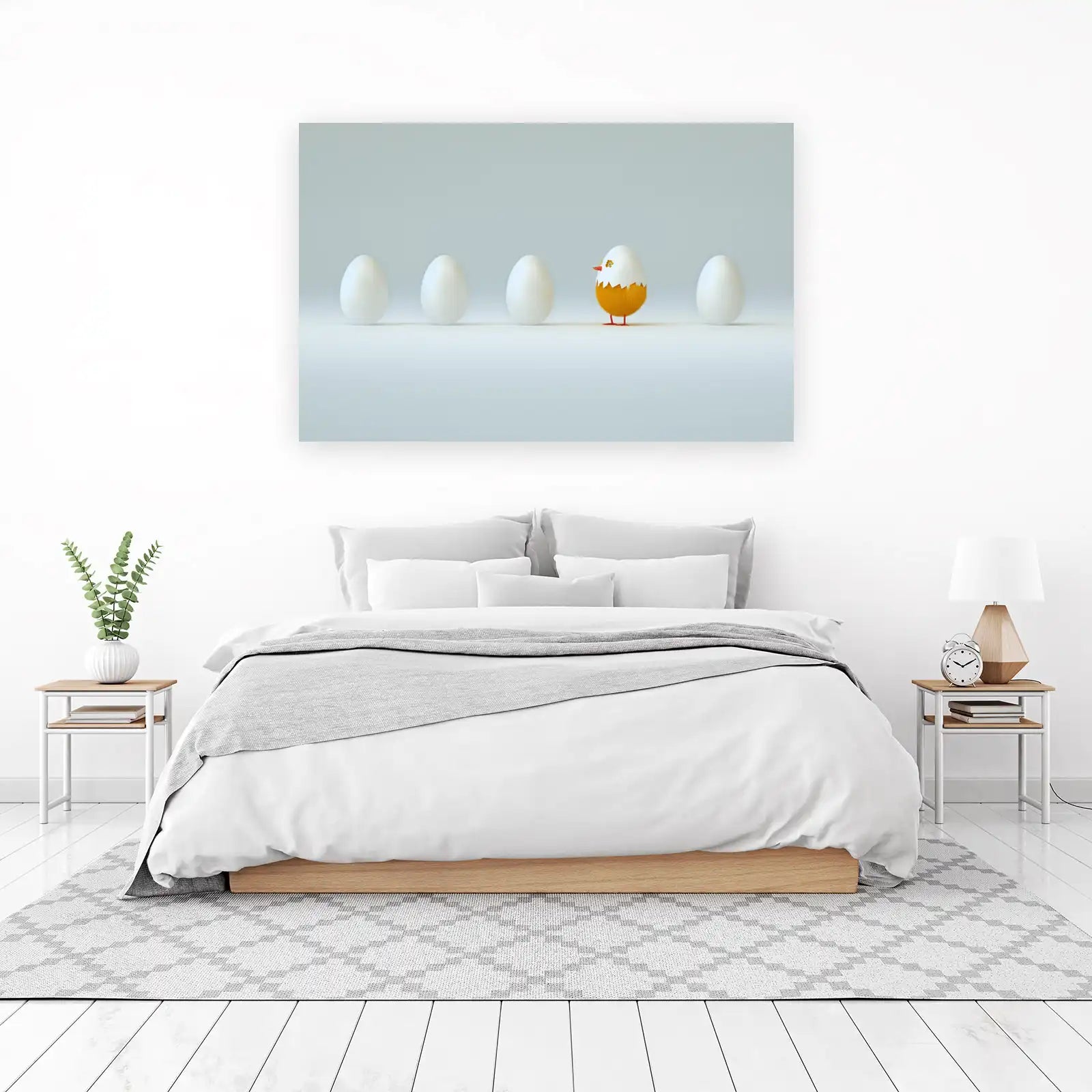 Cute Chick Egg Easter Art Wall Art
