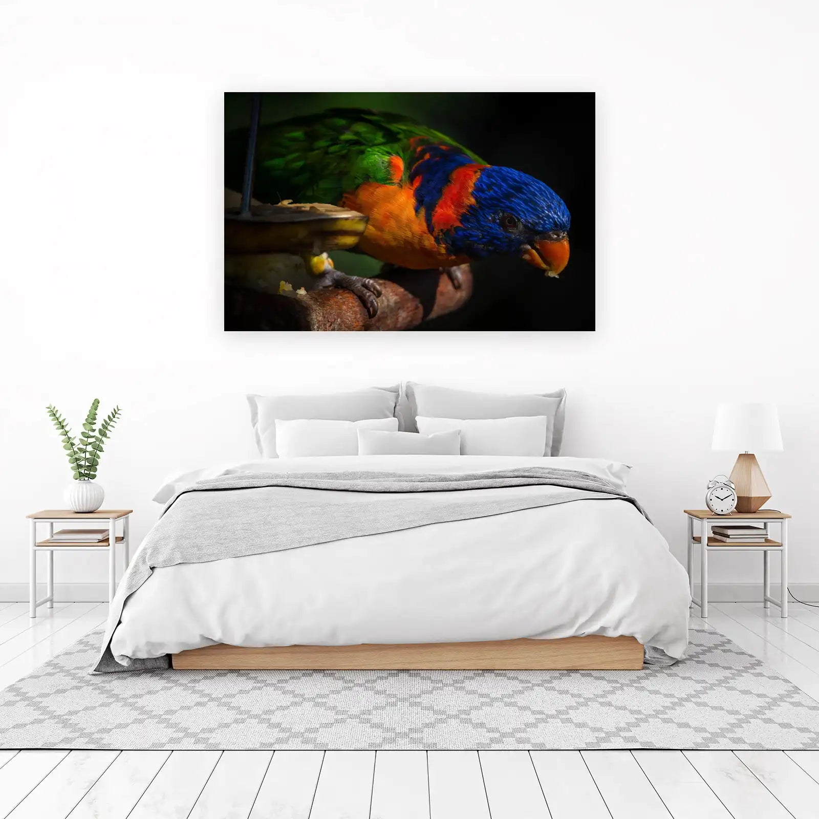 Vibrant Rainbow Lorikeet Art Wall Art