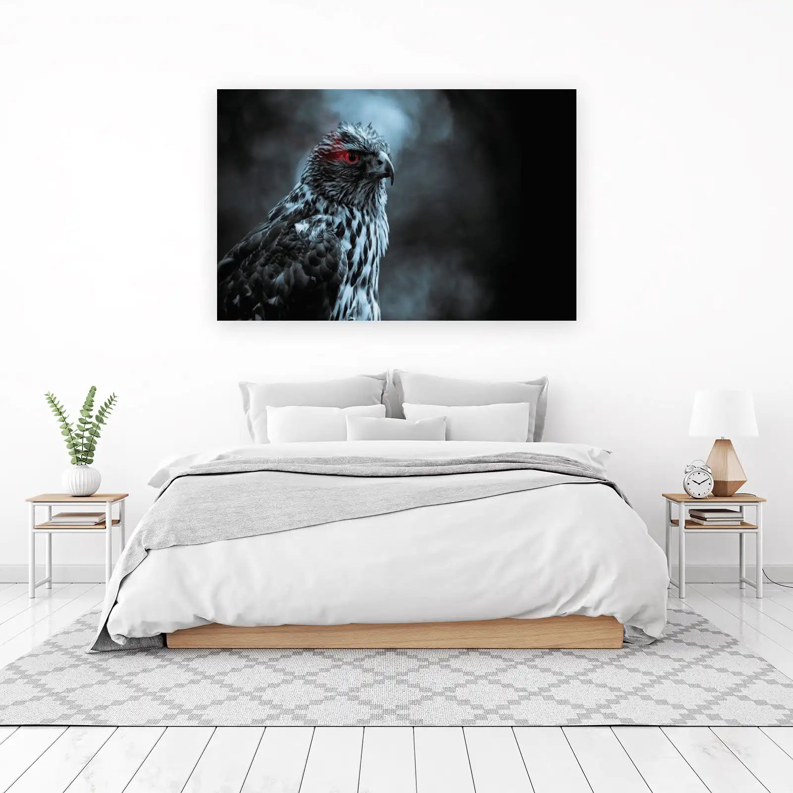 Mystic Eagle with Red Eyes Wall Art