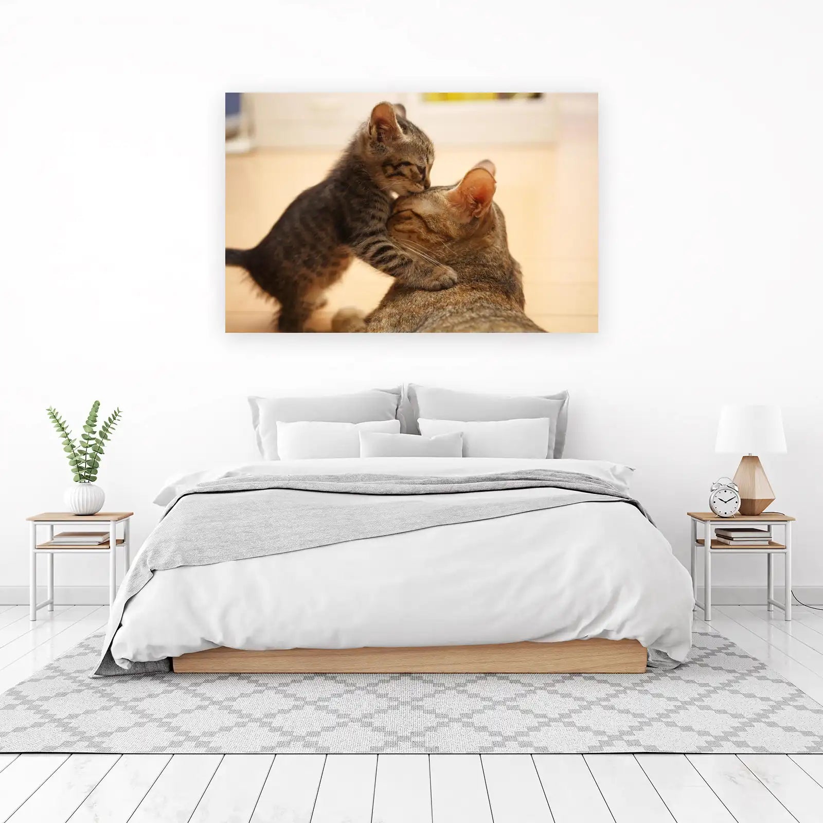Tender Kitten Hug Wall Art