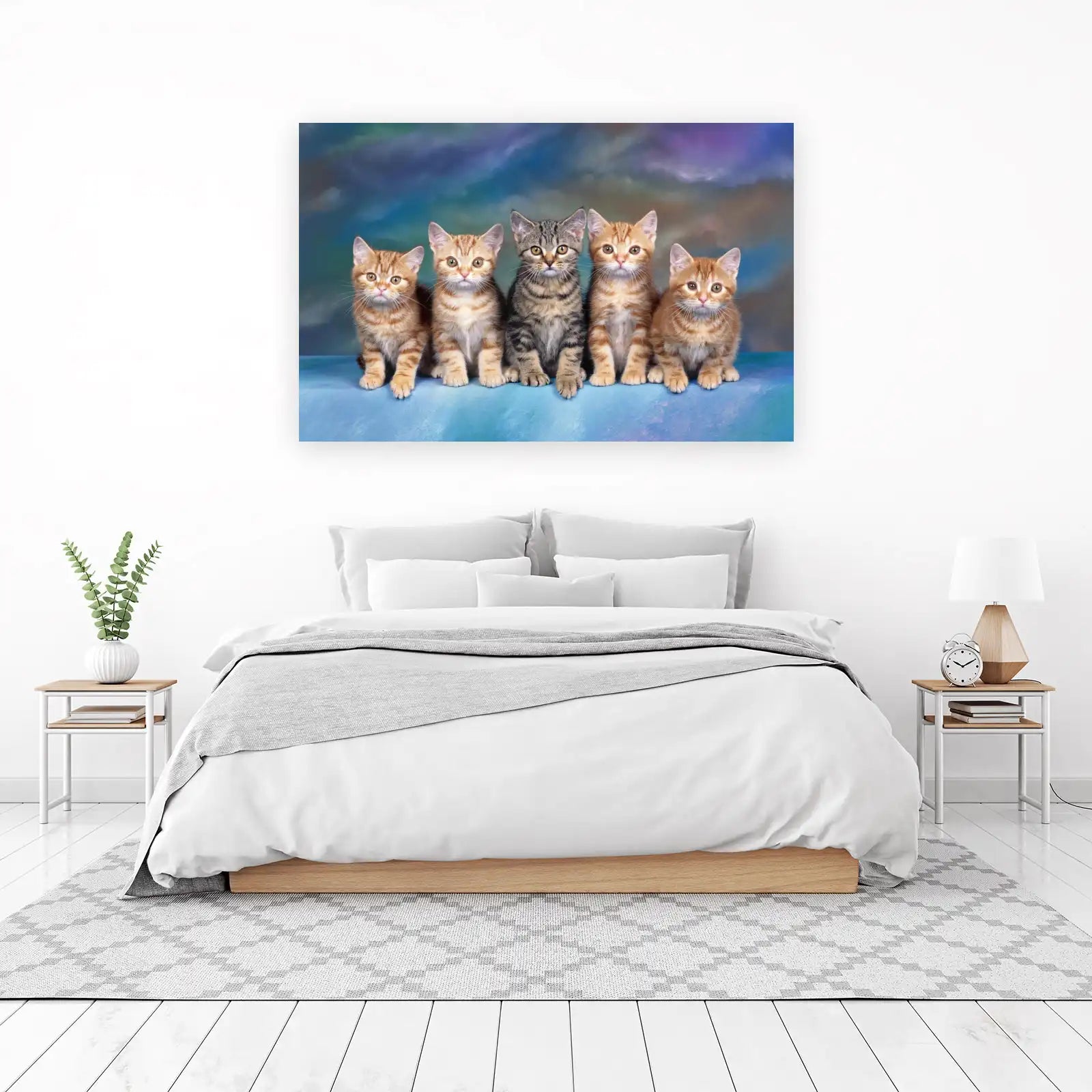 Adorable Kitten Family Wall Art