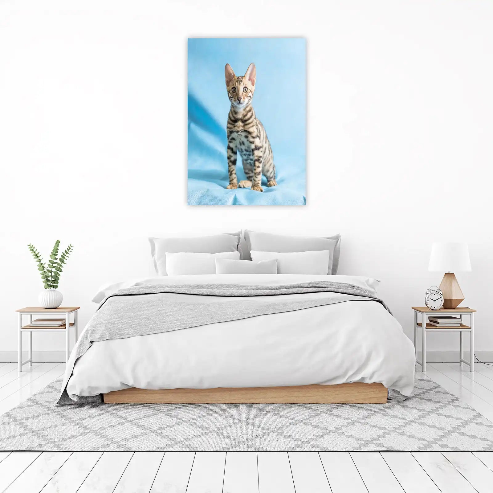 Adorable Bengal Kitten Portrait Wall Art