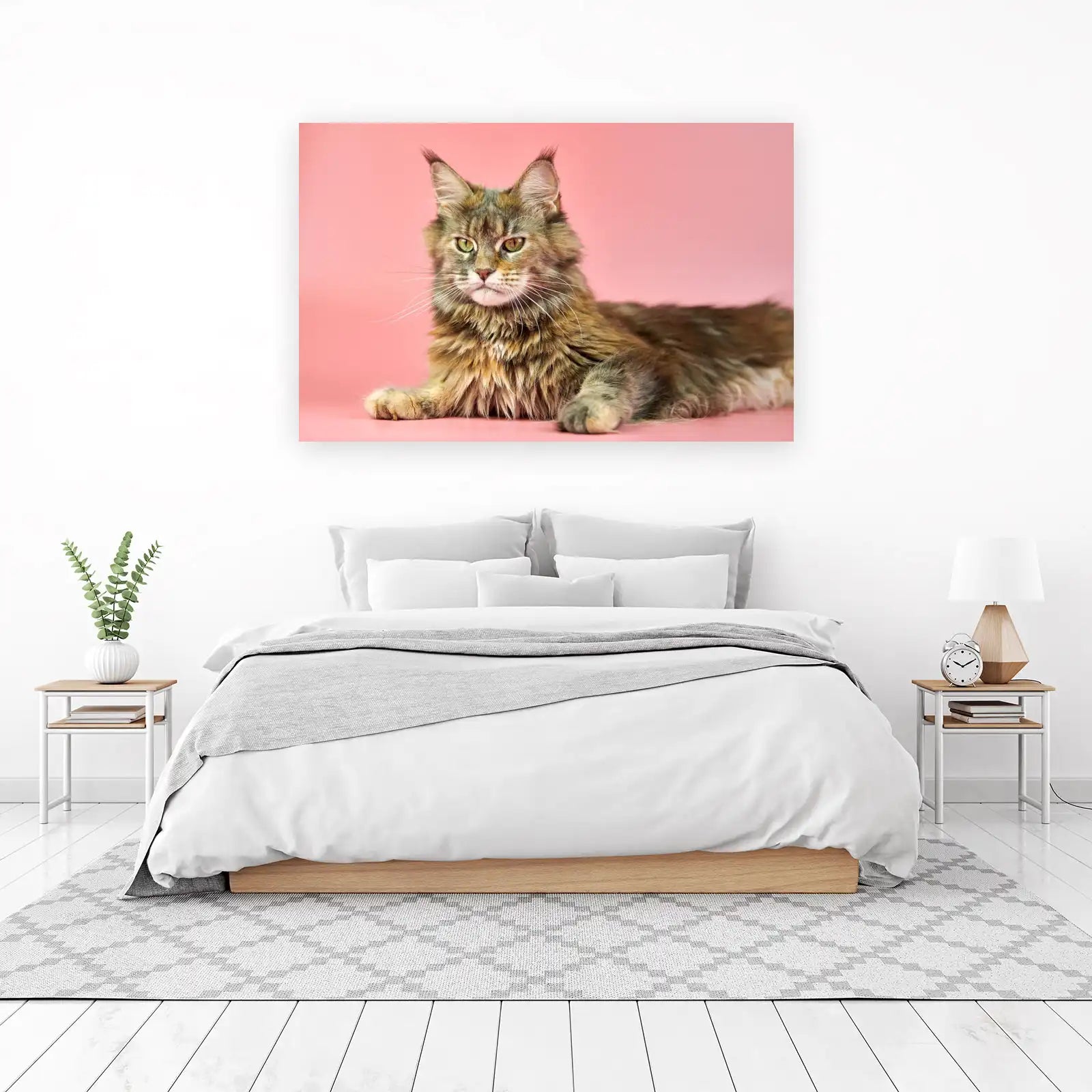Majestic Maine Coon Cat Portrait Wall Art