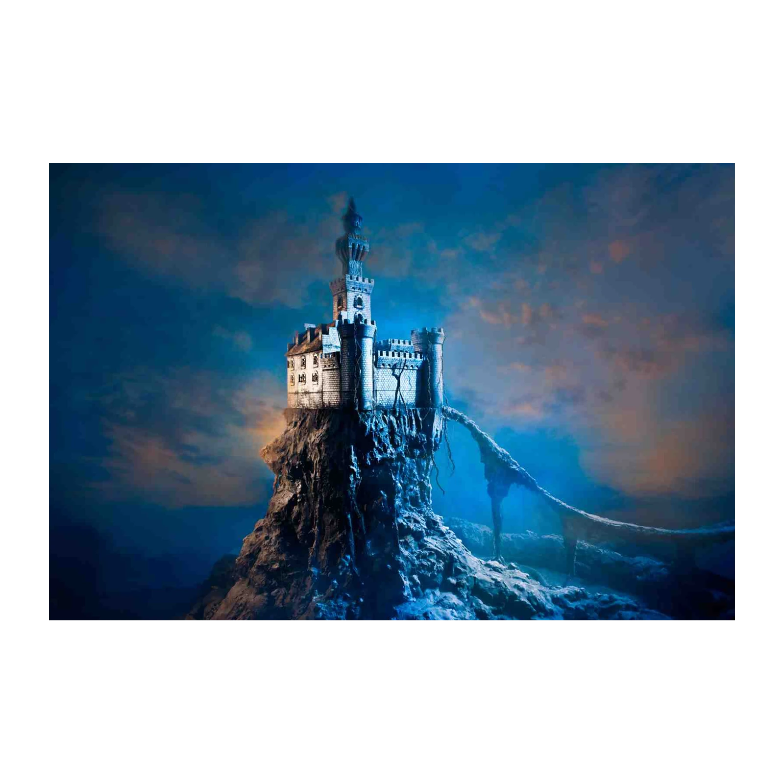 Mystical Mountain Castle Wall Art Wall Art