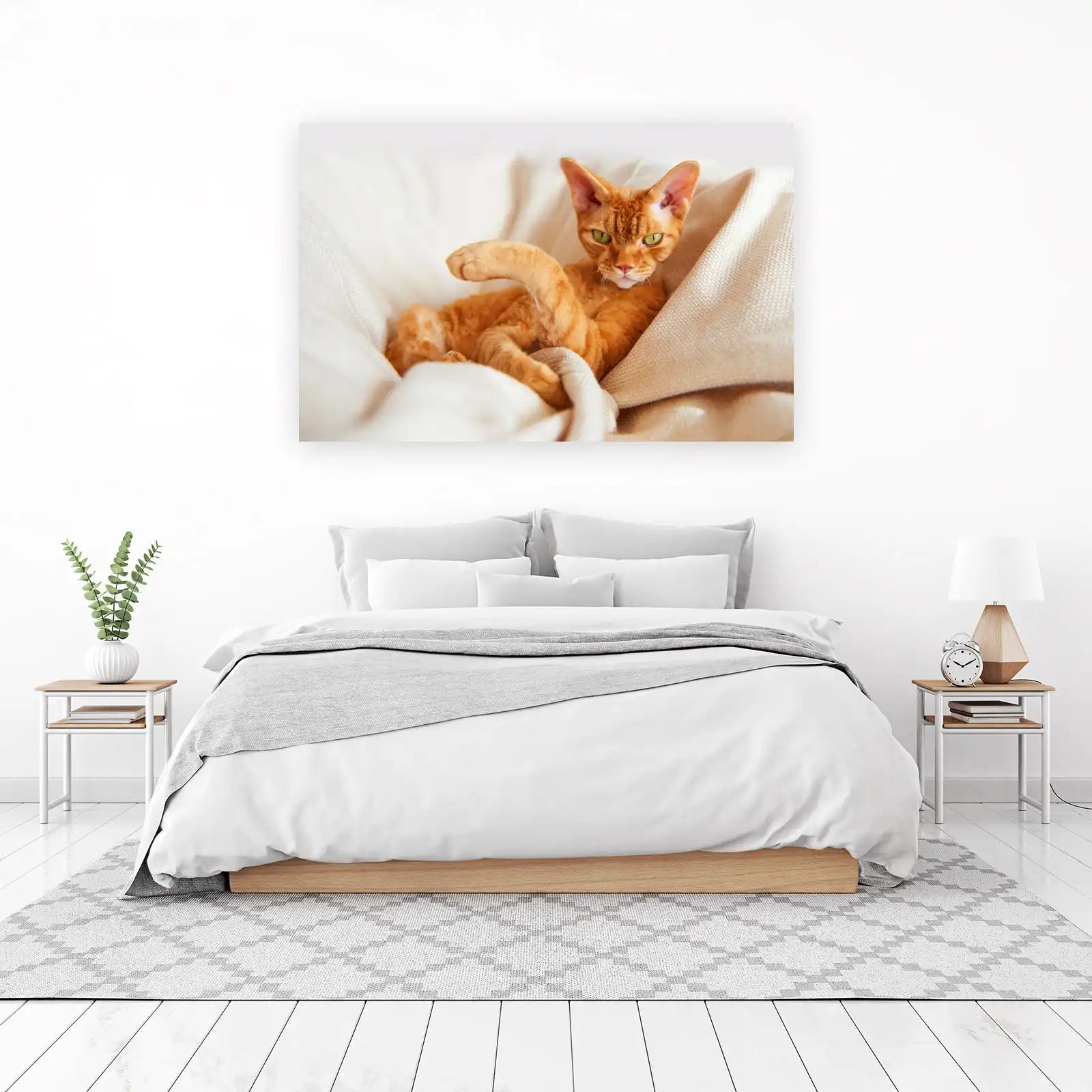 Majestic Ginger Cat's Gaze Wall Art