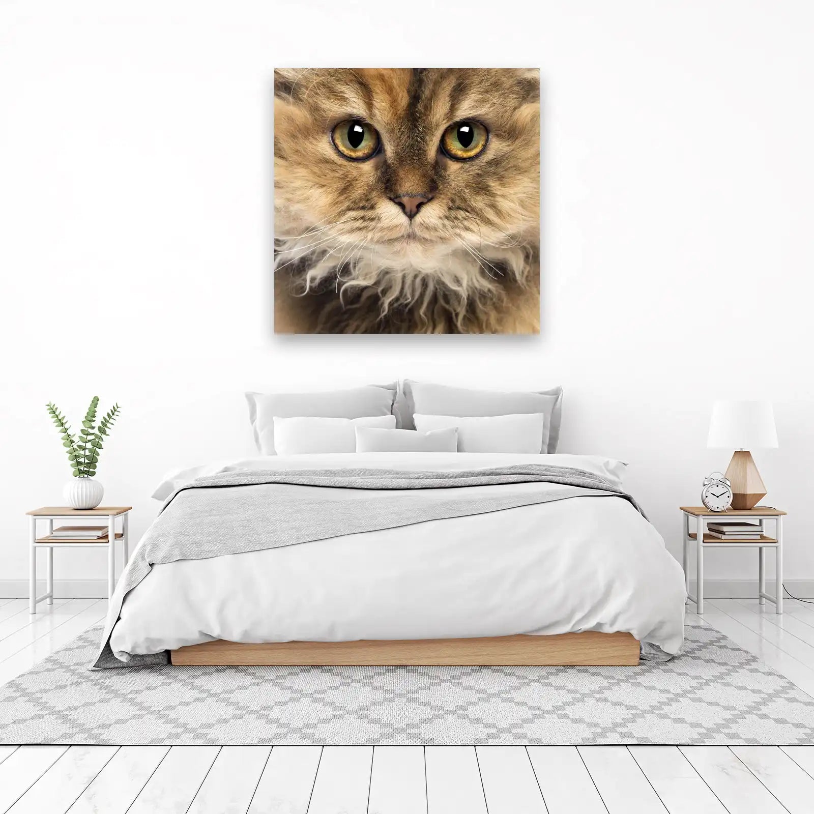 Majestic Feline Portrait Wall Art - Cat Lover Art