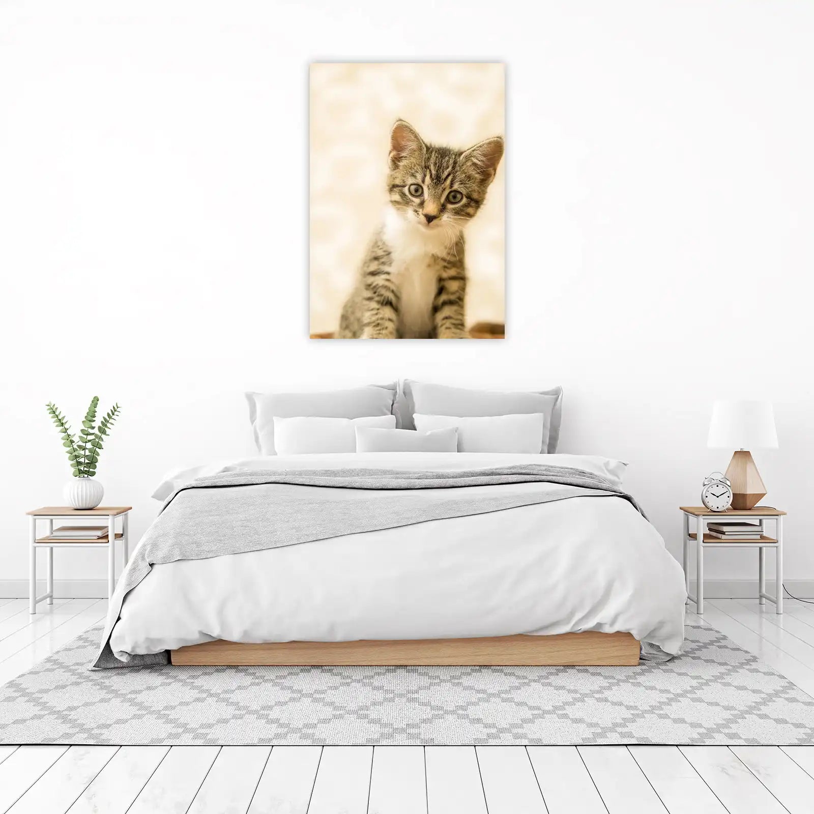 Adorable Kitten Portrait Wall Art - Pet Art