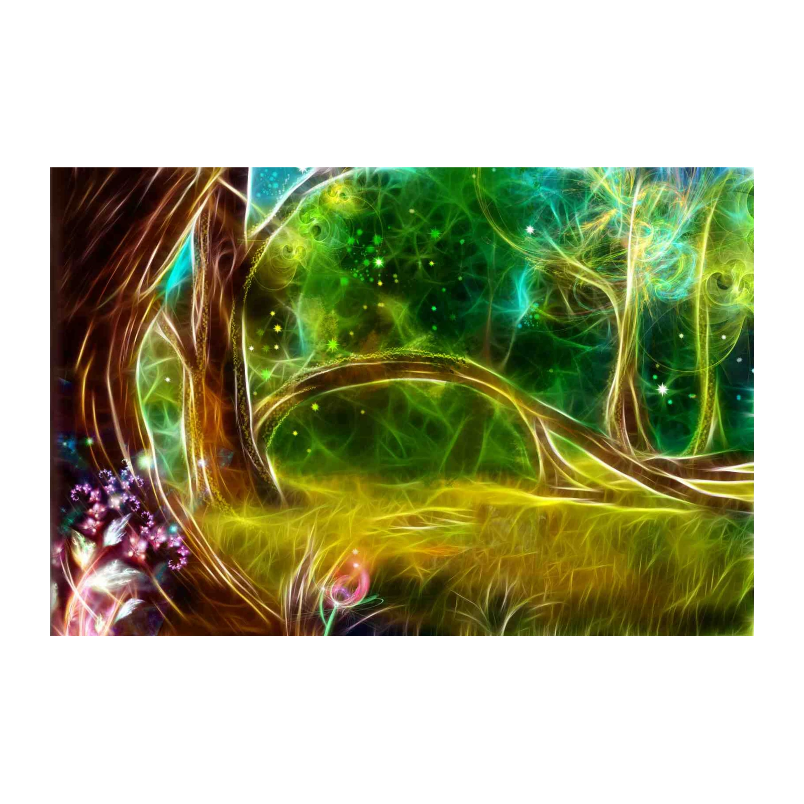 Enchanted Forest Fractal Art Wall Art