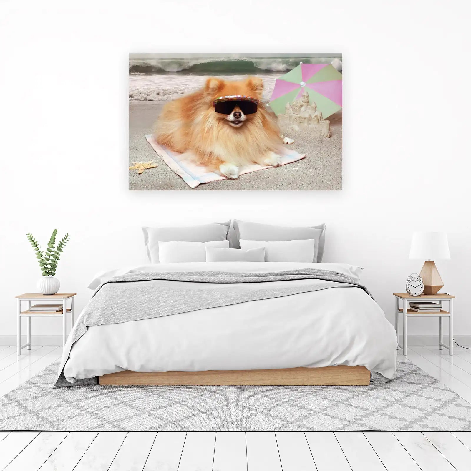 Cool Dog Beach Vibes Wall Art