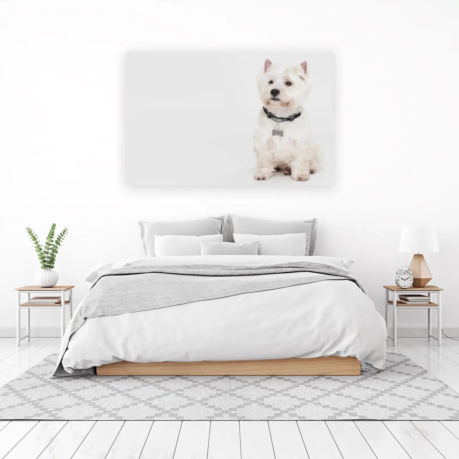 Adorable Westie Portrait Wall Art