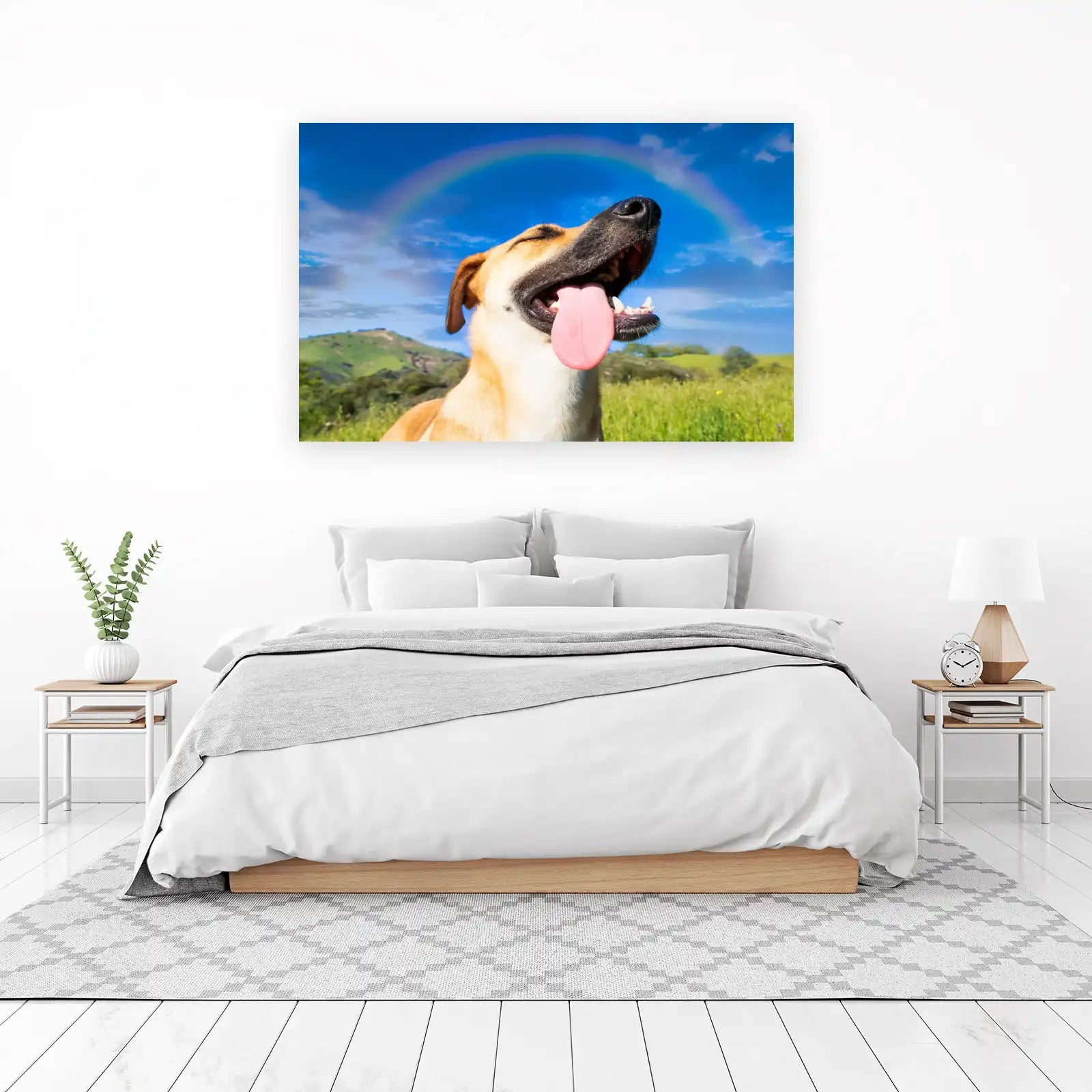 Joyful Dog Rainbow Bliss Wall Art