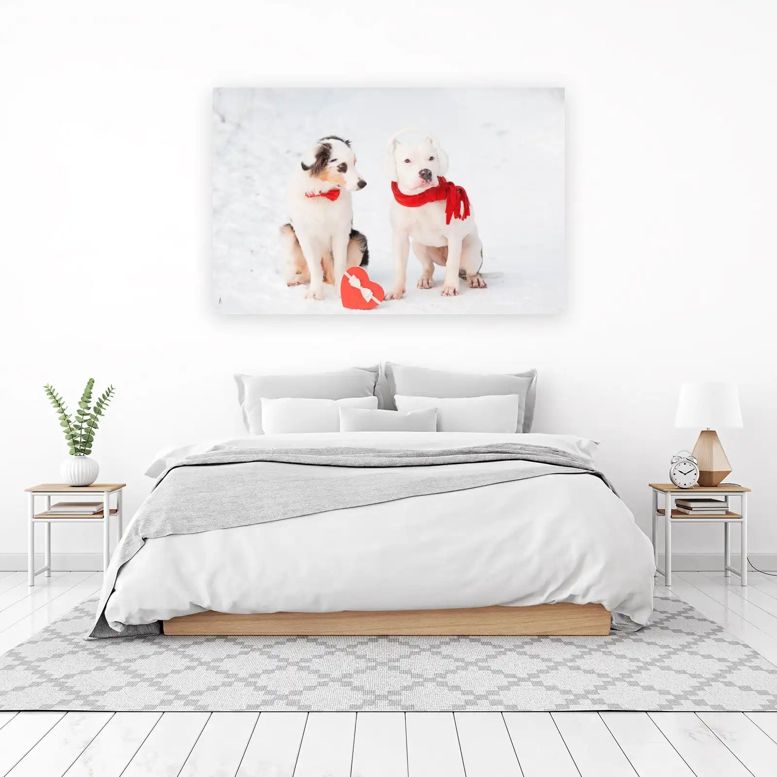 Adorable Dogs Winter Snuggle Wall Art