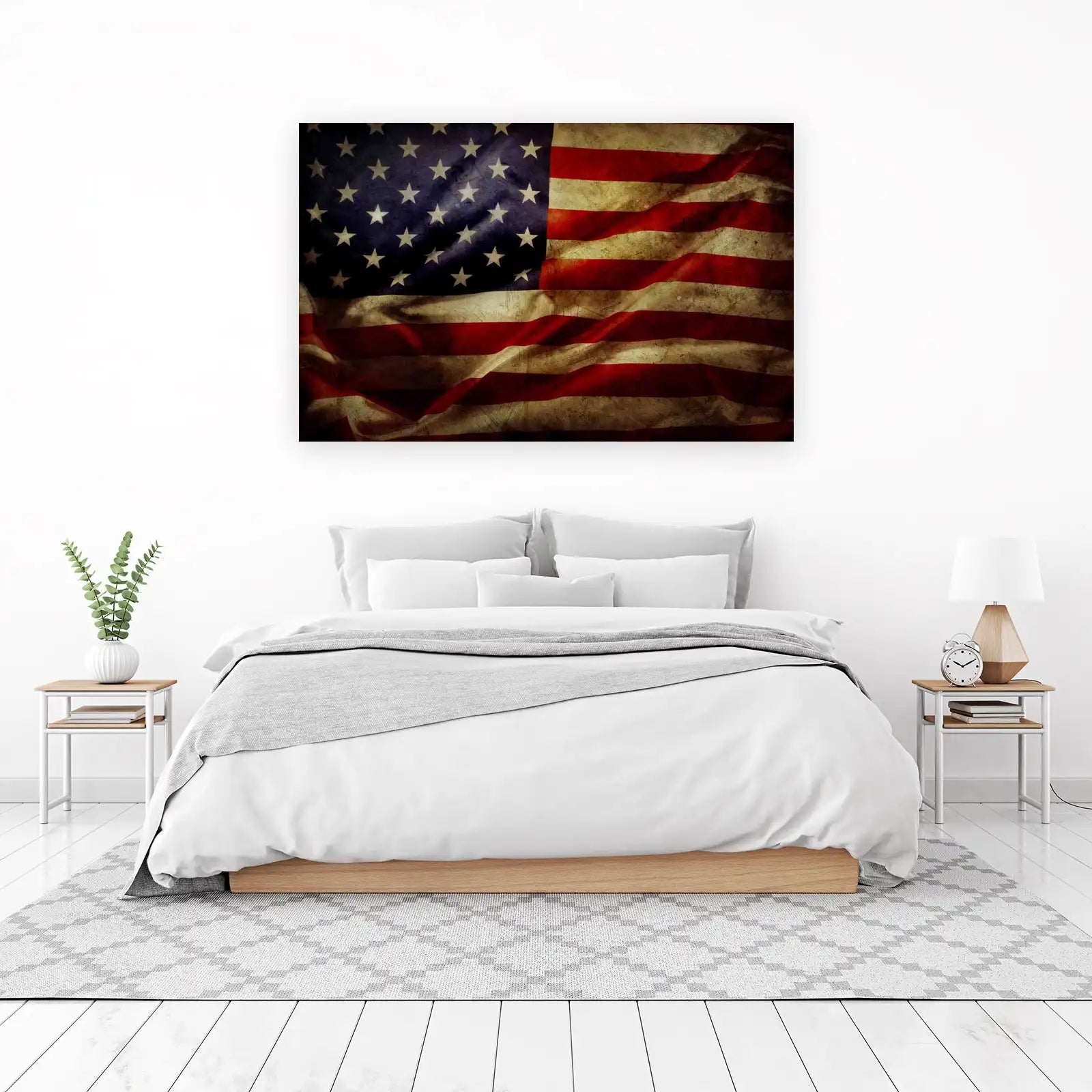 Vintage American Flag Patriotic Wall Art