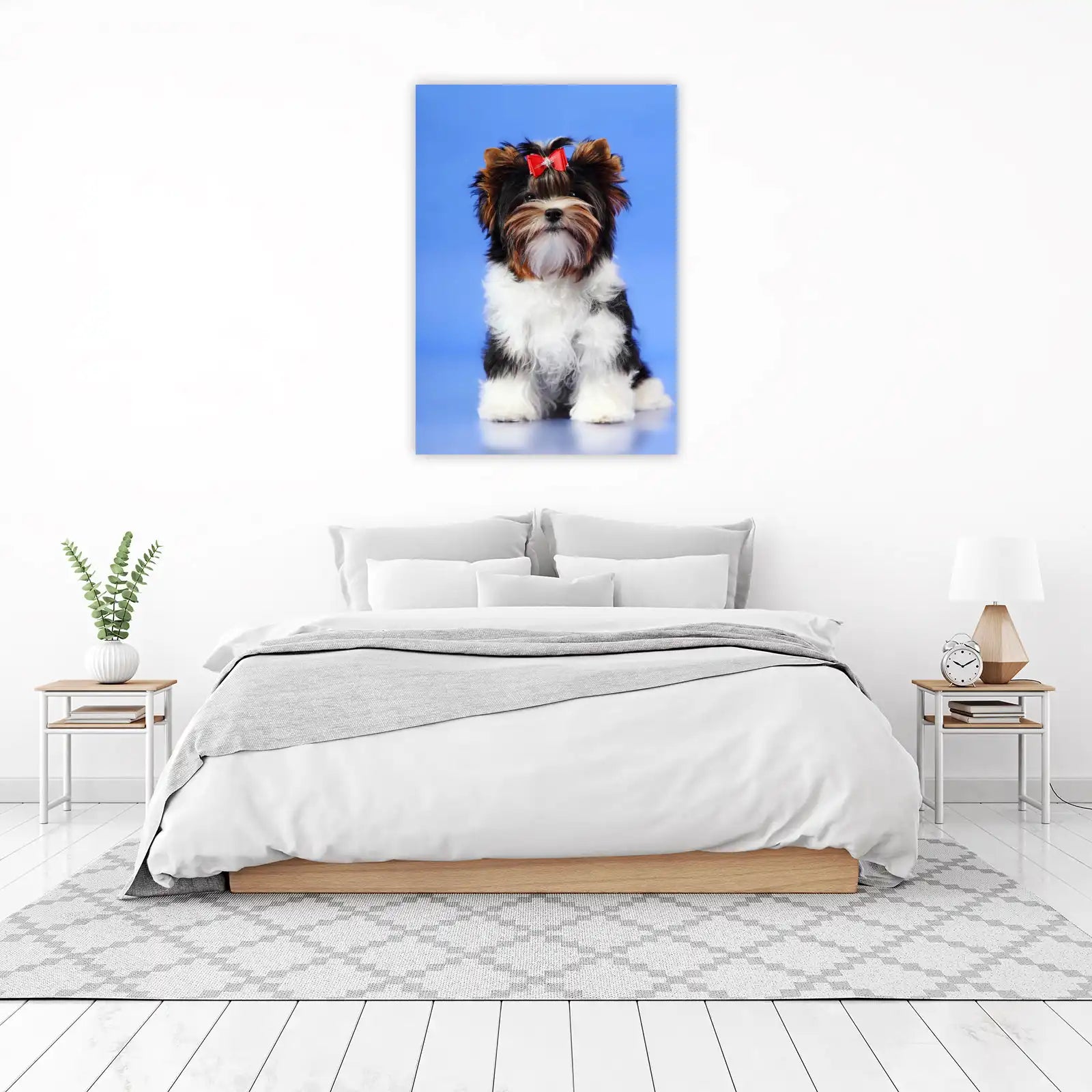 Adorable Beaver Yorkshire Terrier Wall Art