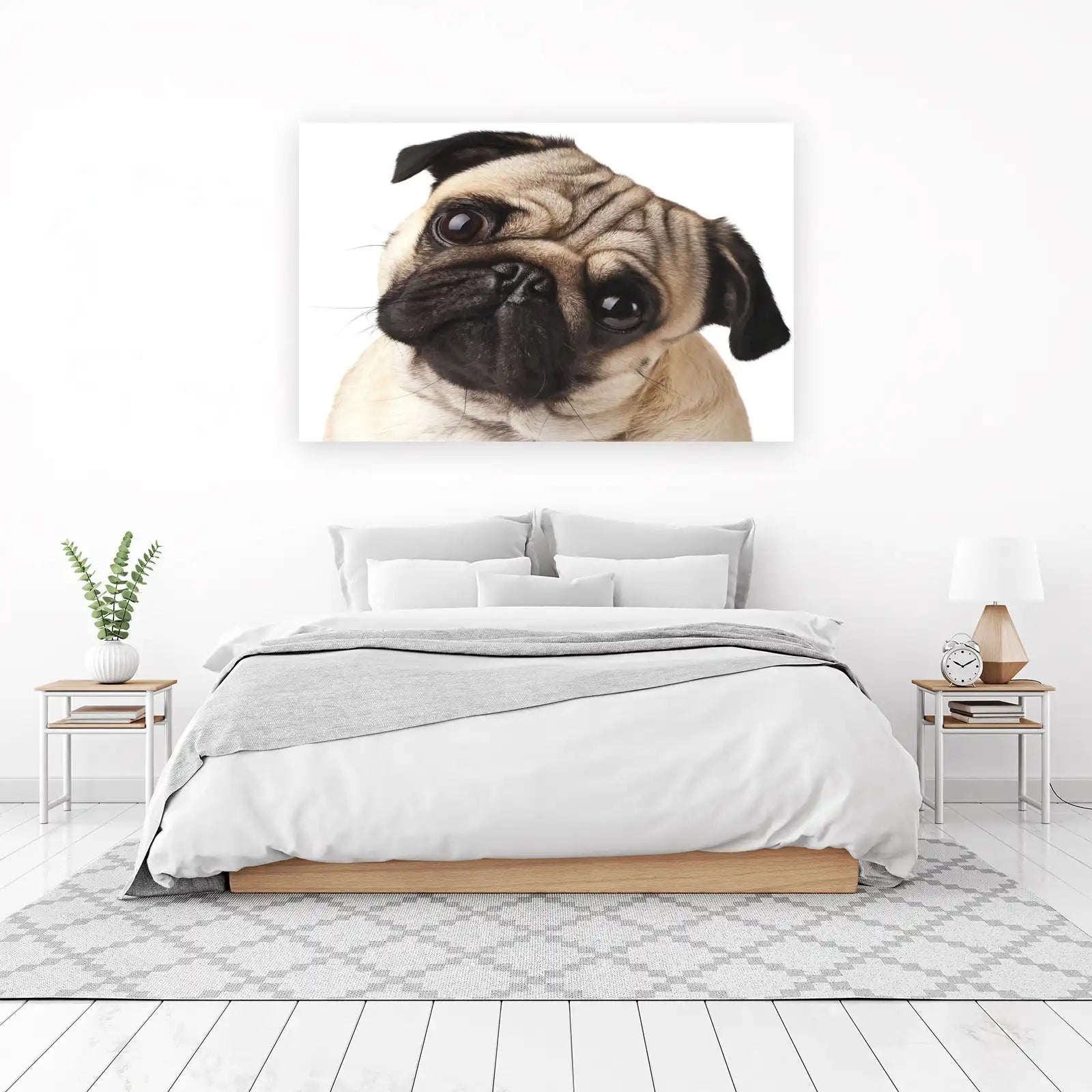 Adorabull Pug Face Close-Up Wall Art