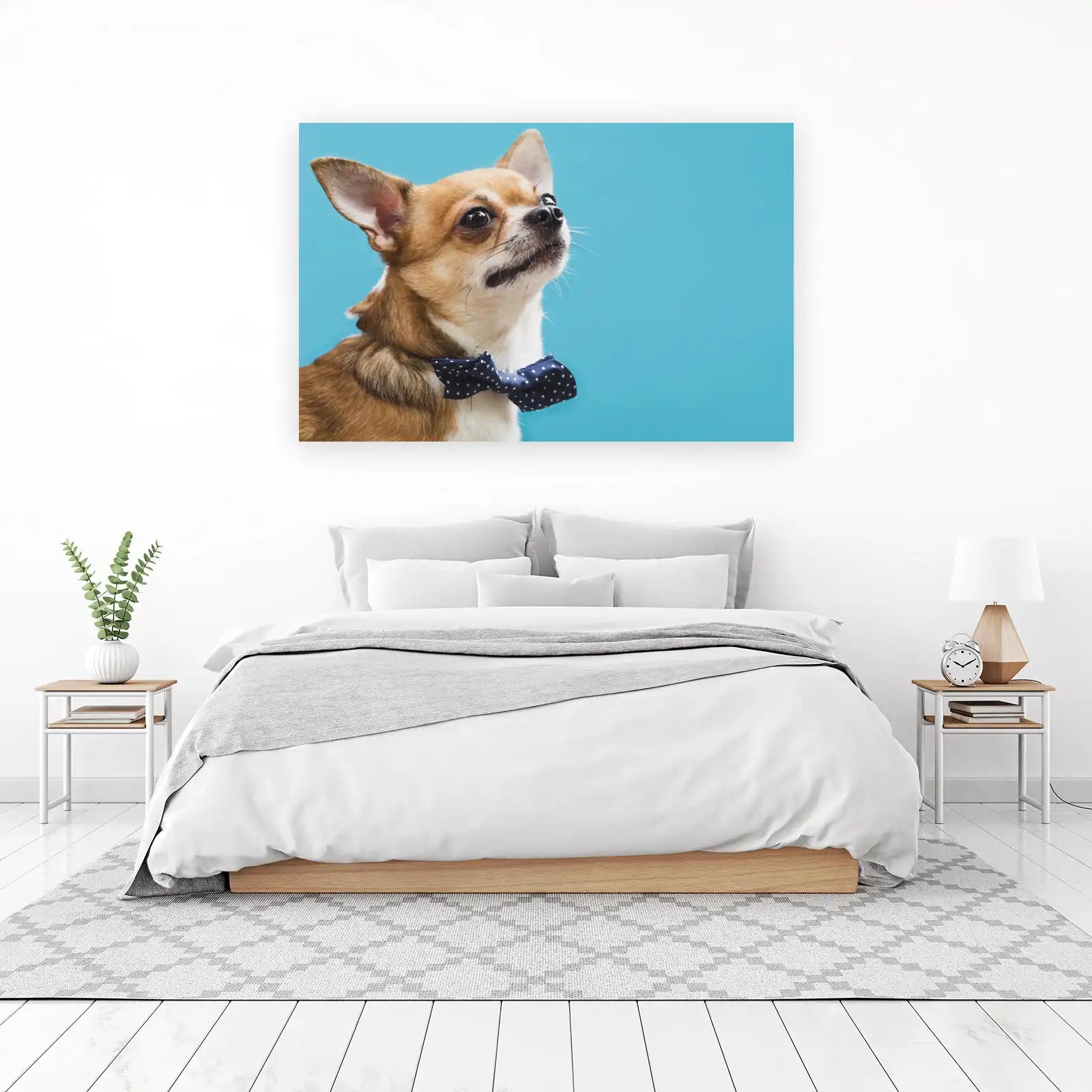 Charming Chihuahua in Bowtie Wall Art