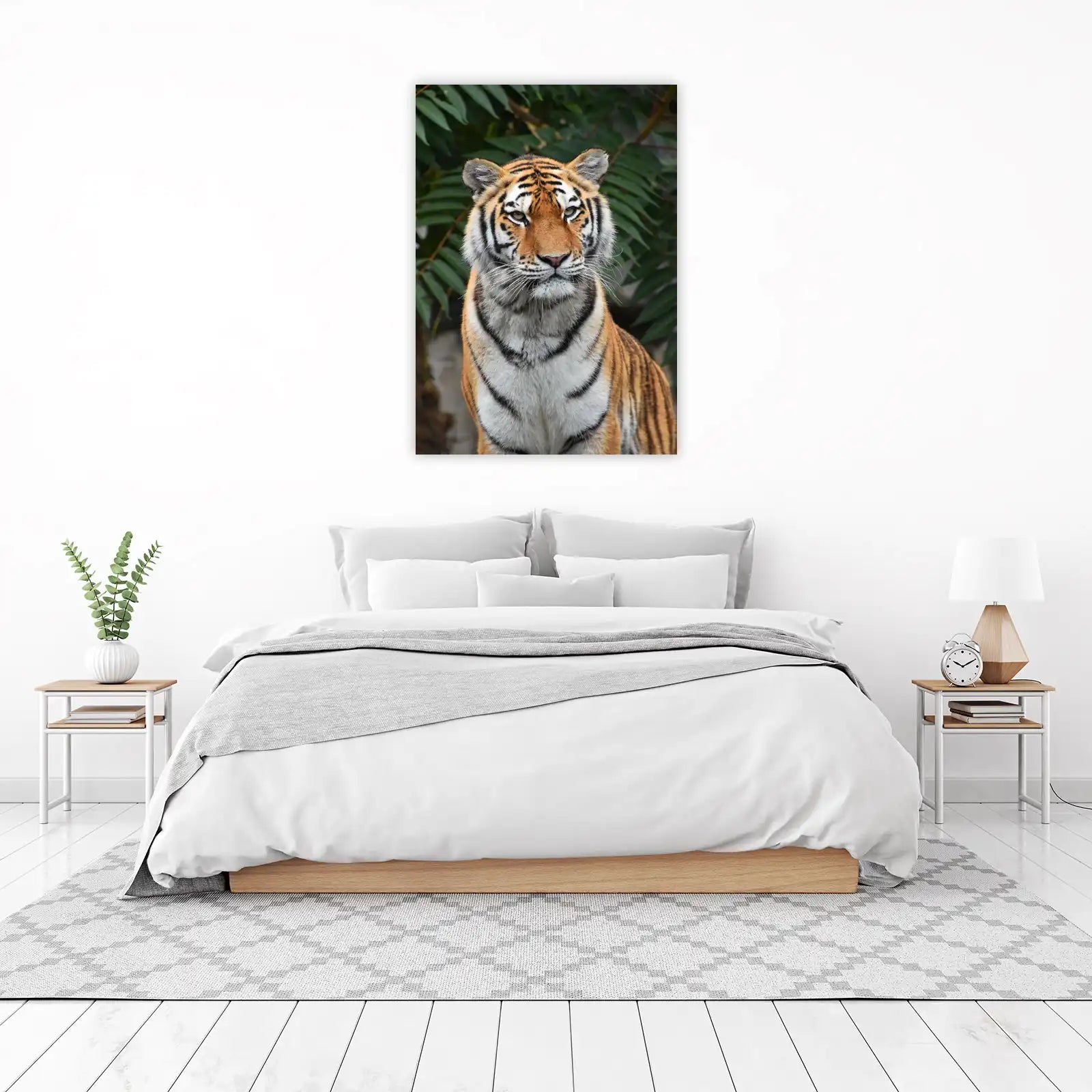 Majestic Tiger Face Animal Wall Art