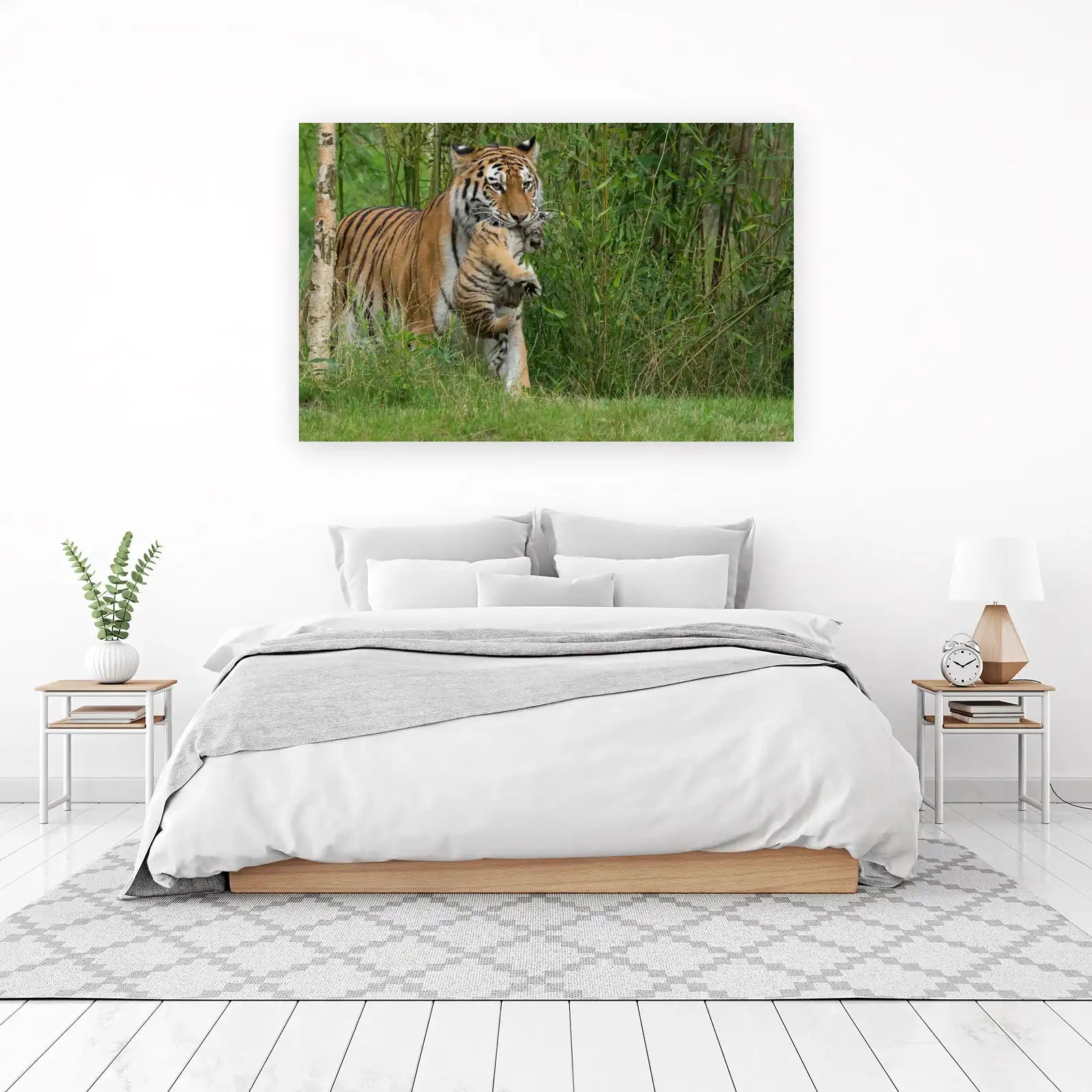 Majestic Tiger Mother & Cub Wall Art