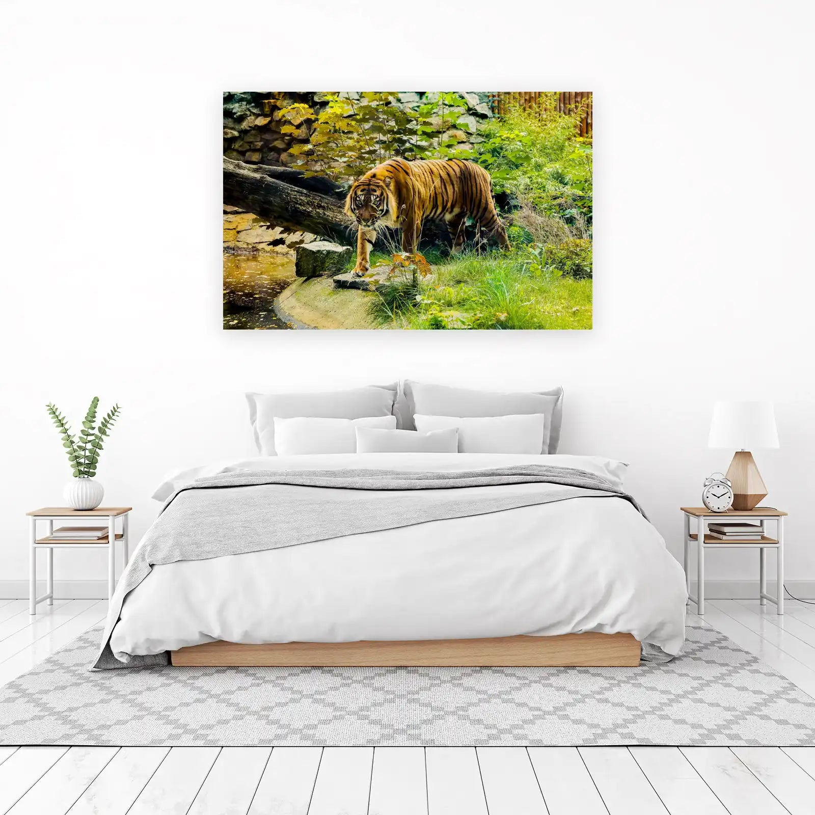 Majestic Tiger Roaming Nature Wall Art