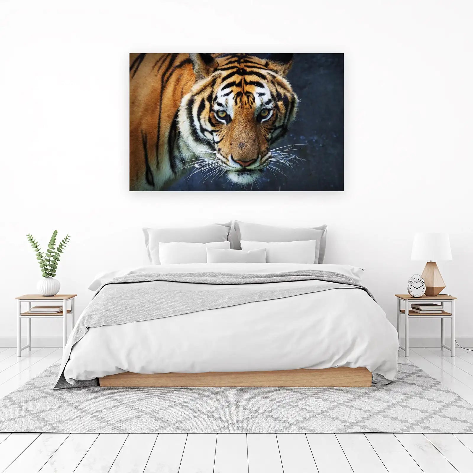 Majestic Tiger Face Close-Up Wall Art