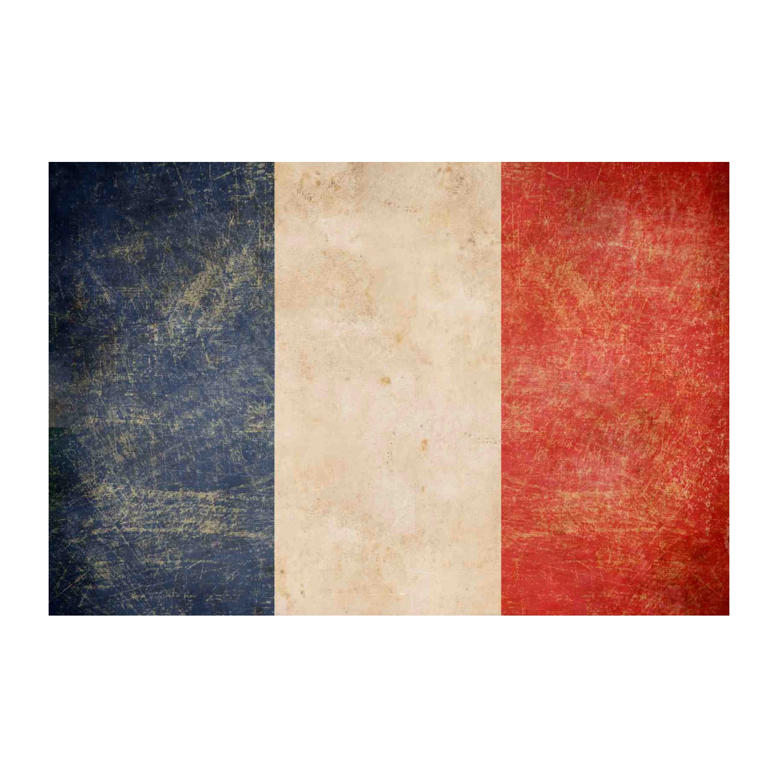 Vintage French Flag Wall Art Wall Art