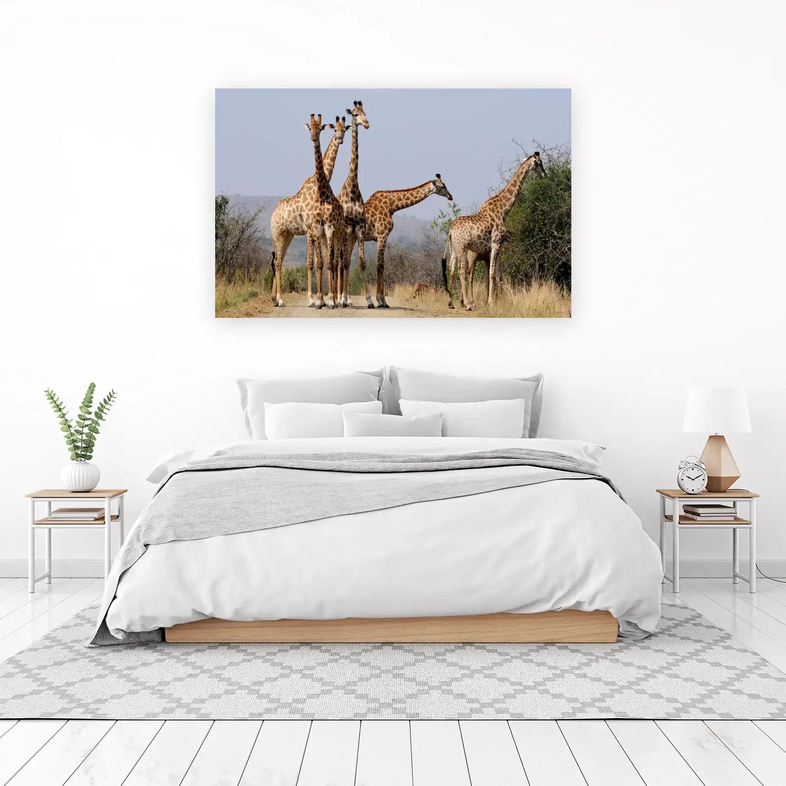 Majestic Giraffes Wildlife Safari Wall Art