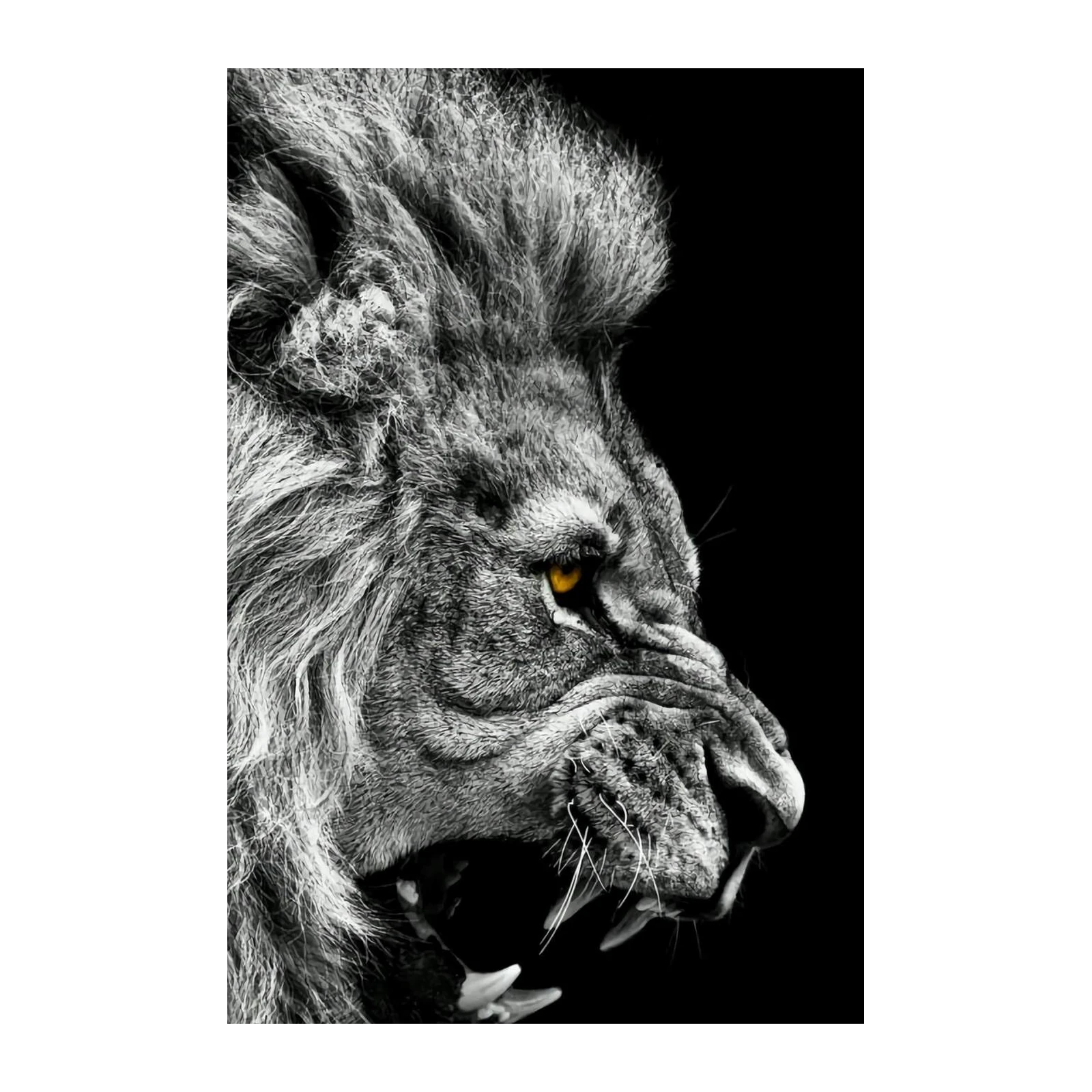 Roaring Lion Majestic Power Wall Art