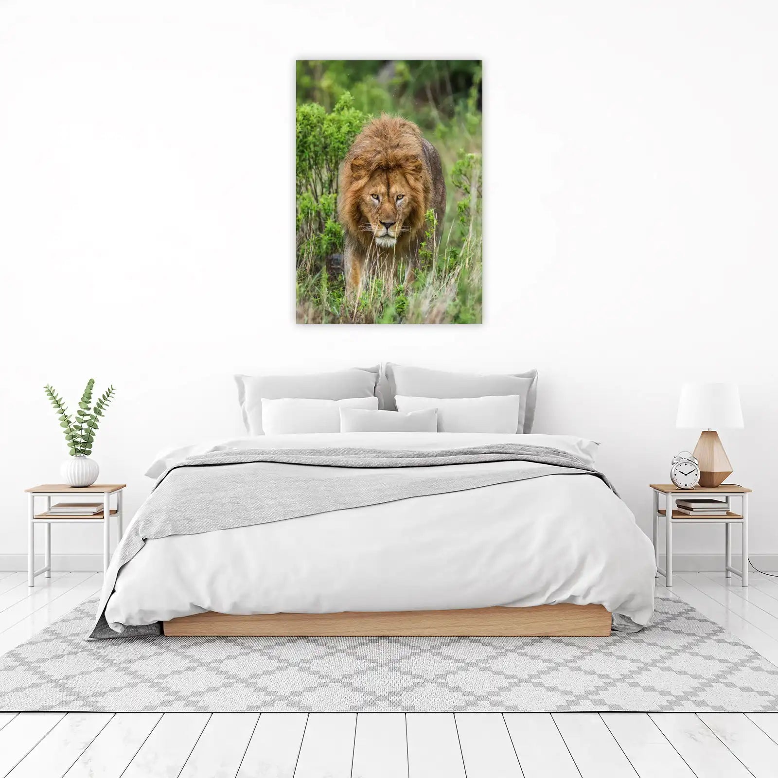 Majestic Lion King of Savannah Wall Art