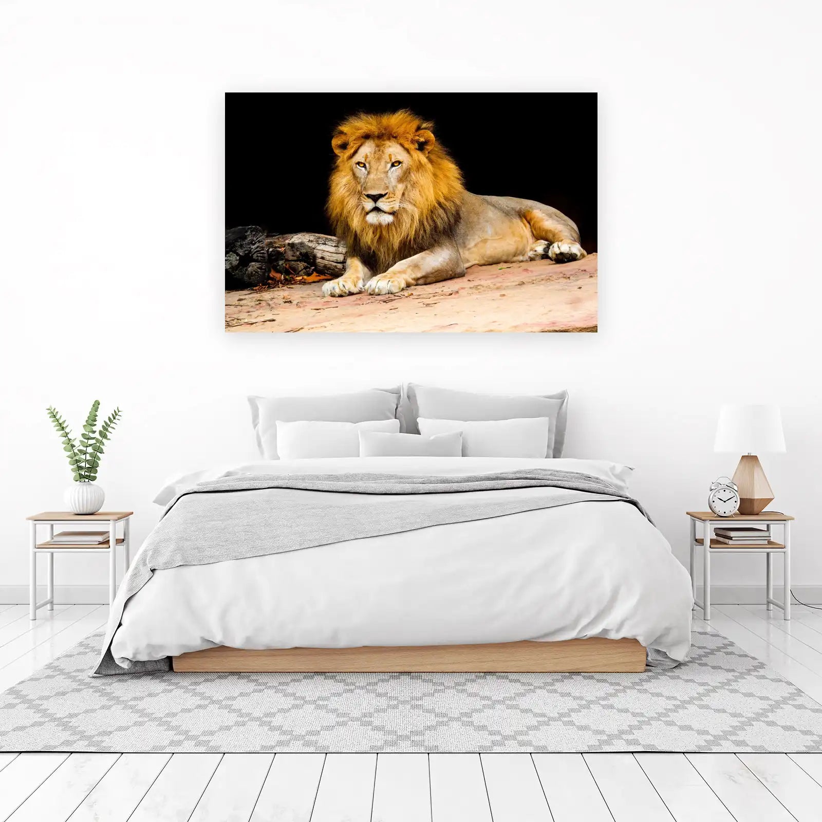 Majestic Lion Portrait Wall Art - Wildlife Art